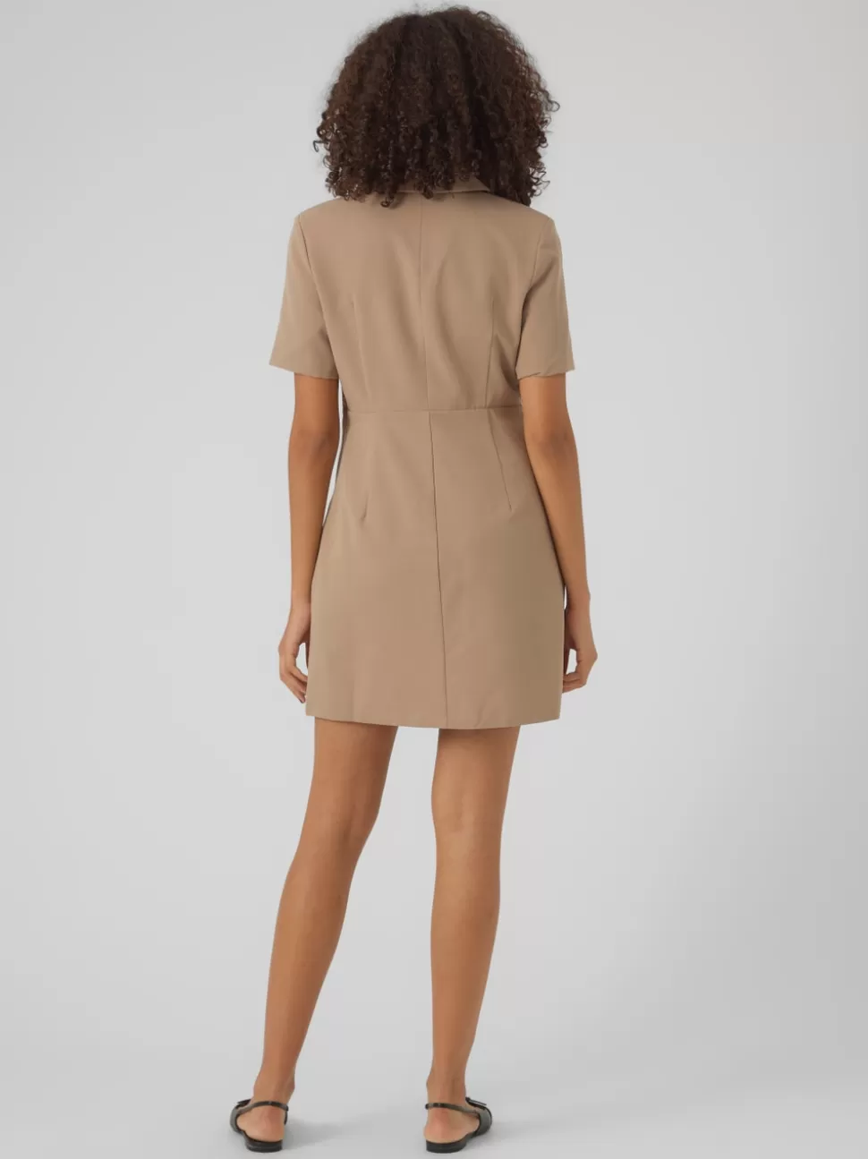 Klänningar^VERO MODA VMCLEA Kort Klänning Silver Mink
