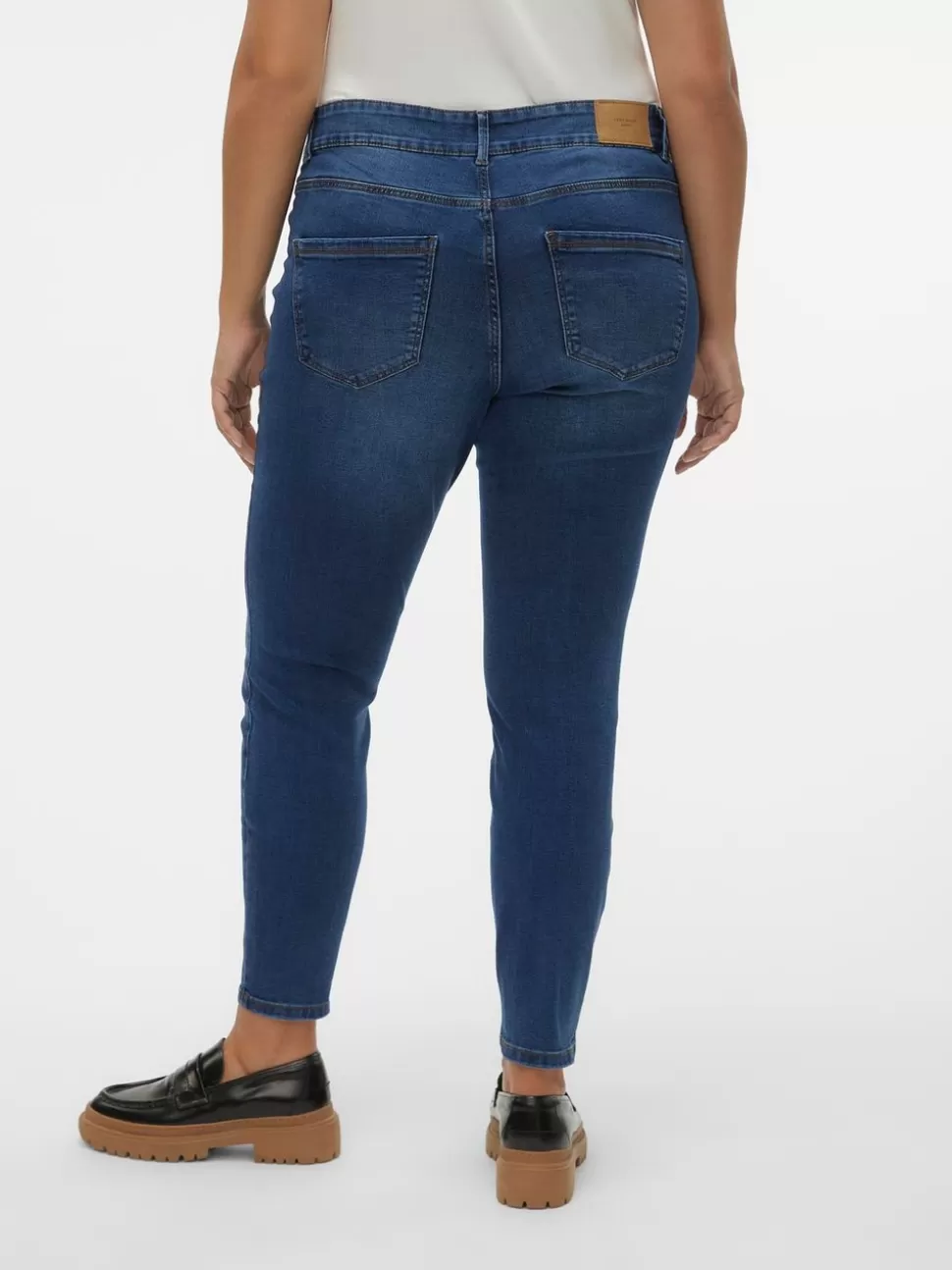 Jeans^VERO MODA VMCSOPHIA Hög Midja Slim Fit Jeans Dark Blue Denim