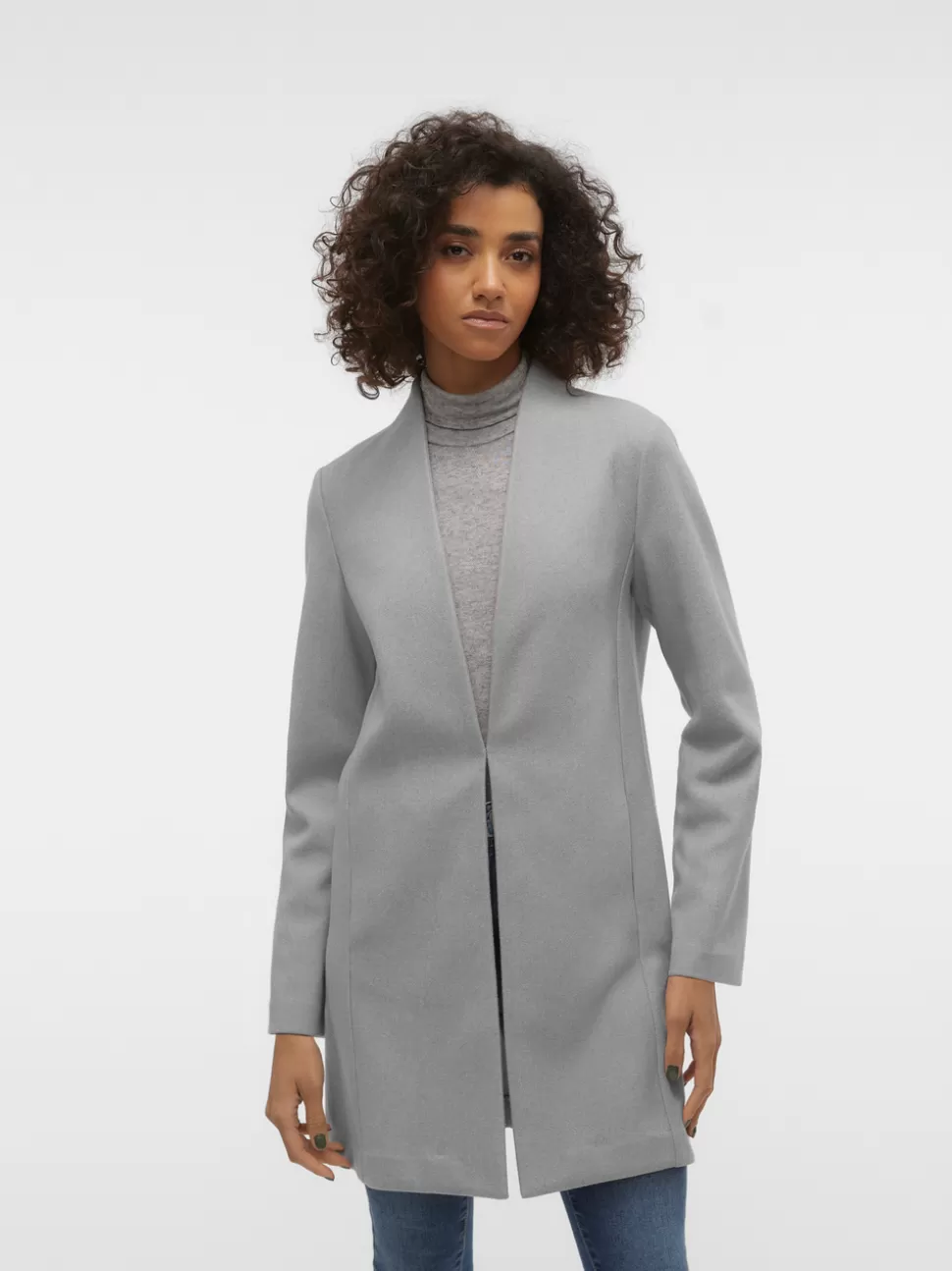 Jackor^VERO MODA VMDAFNE Rock Light Grey Melange