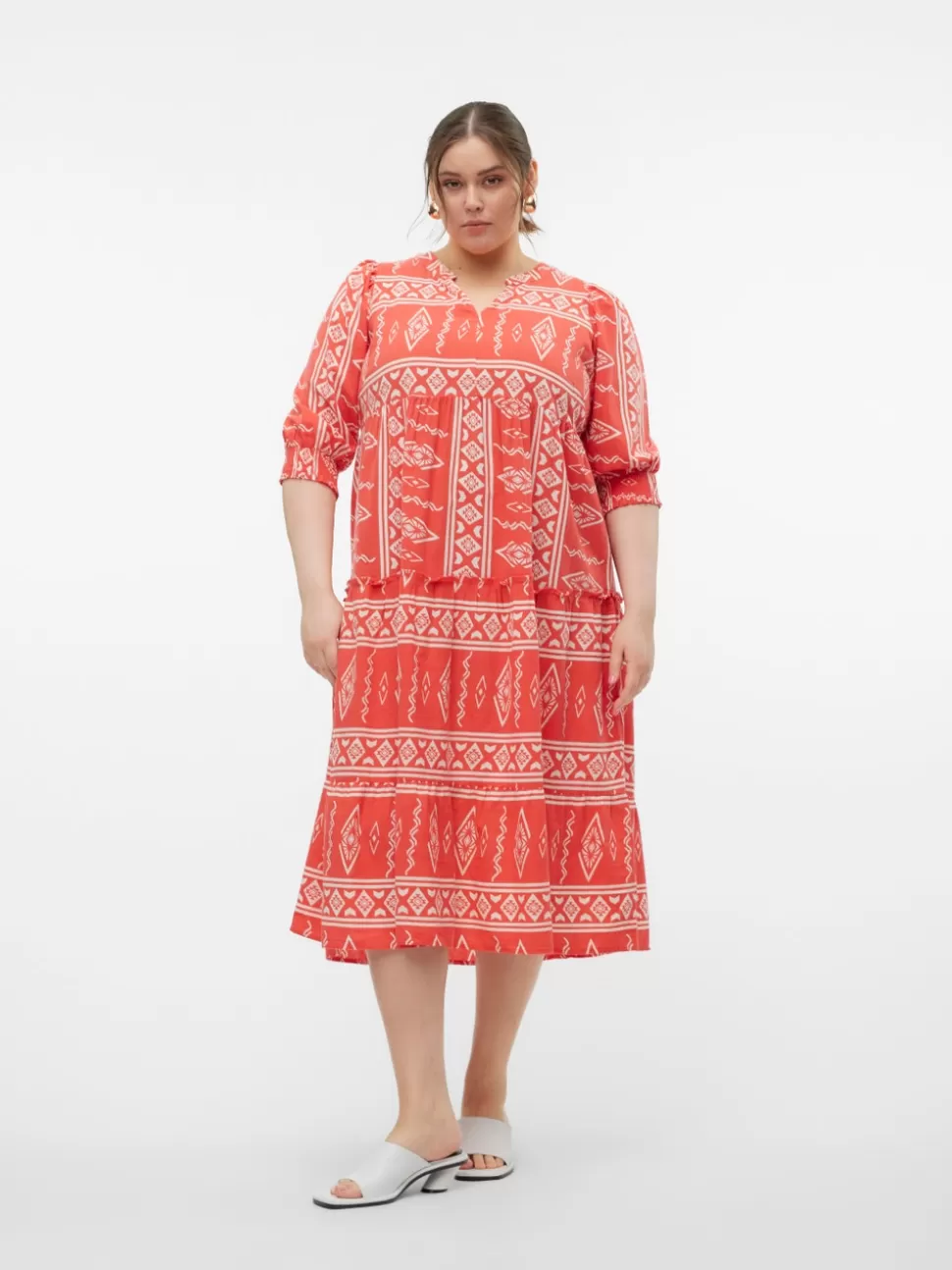 Klänningar^VERO MODA VMDICTHE Lång Klänning Cayenne