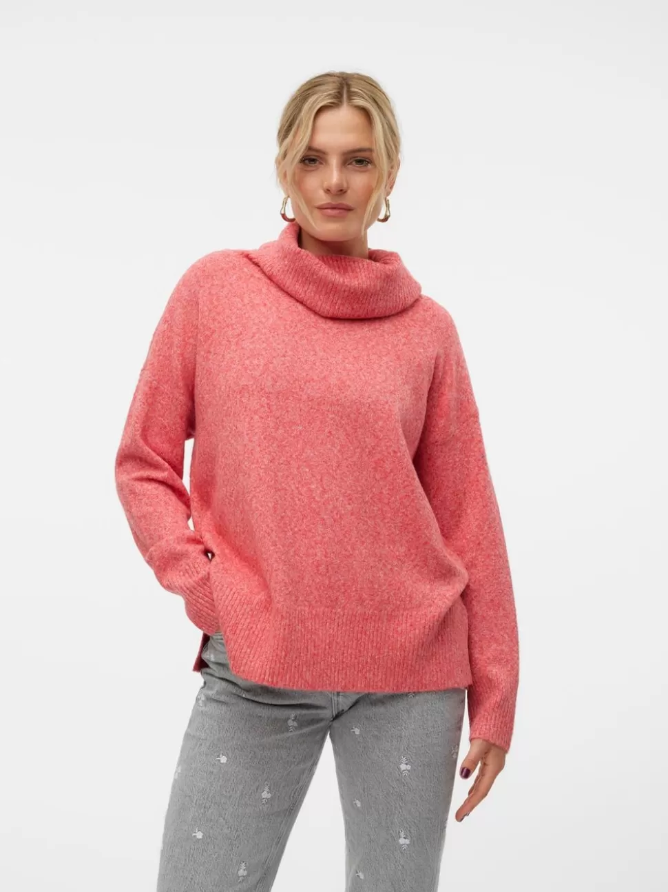 Stickat | Toppar^VERO MODA VMDOFFY Pullover Salsa
