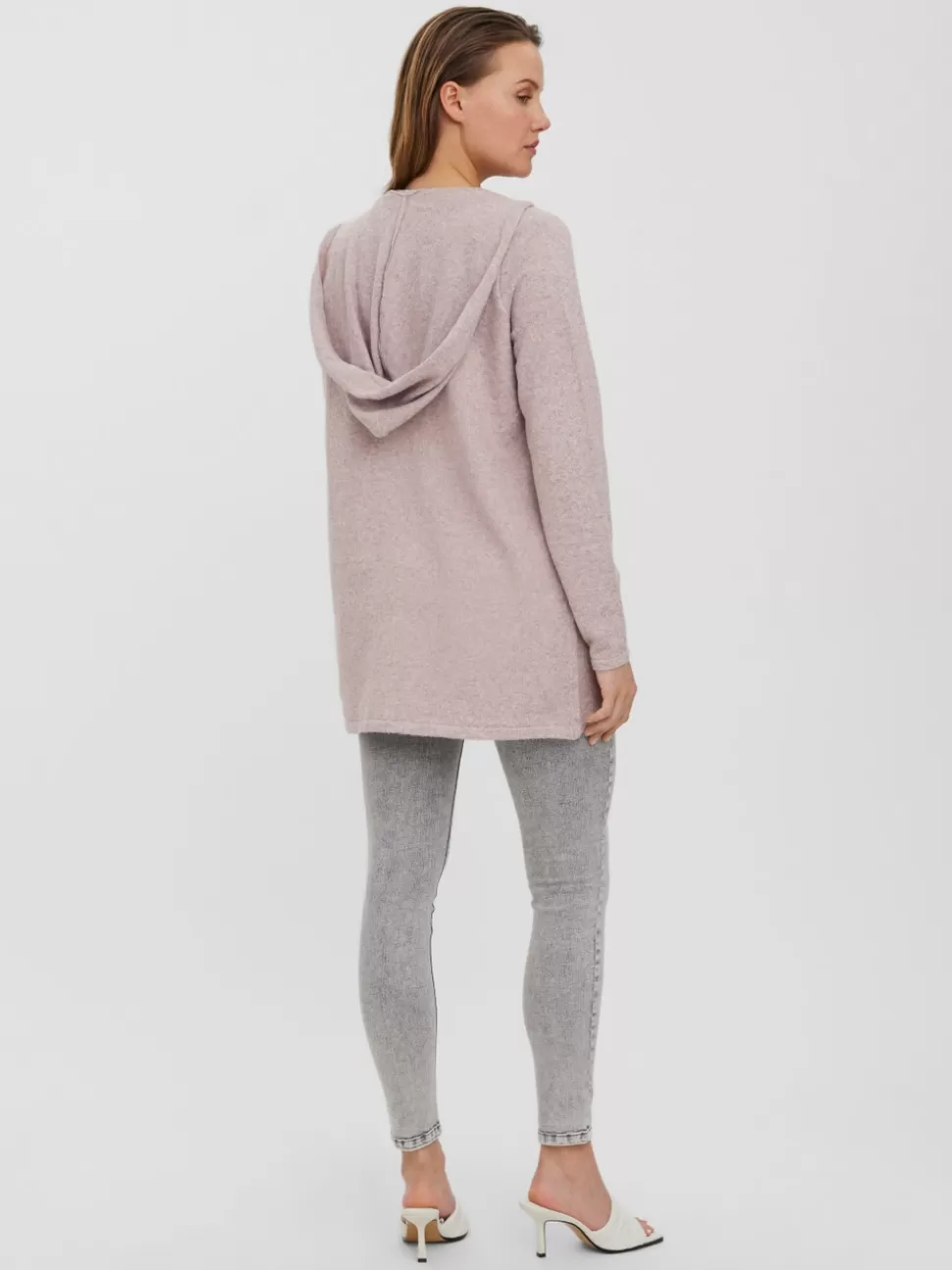 Stickat^VERO MODA VMDOFFY Stickad Kofta Woodrose
