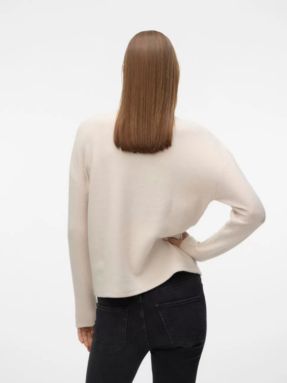 Toppar^VERO MODA VMEBBA Topp Oatmeal