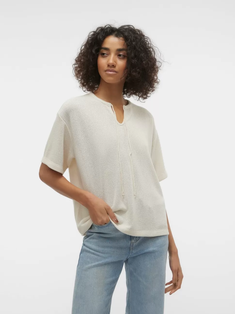 Stickat | Toppar^VERO MODA VMEDDIE Pullover Oatmeal