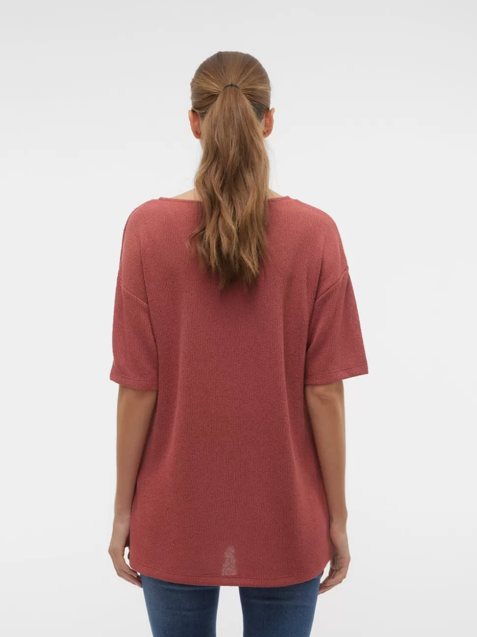 Stickat | Toppar^VERO MODA VMEDDIE Pullover Marsala