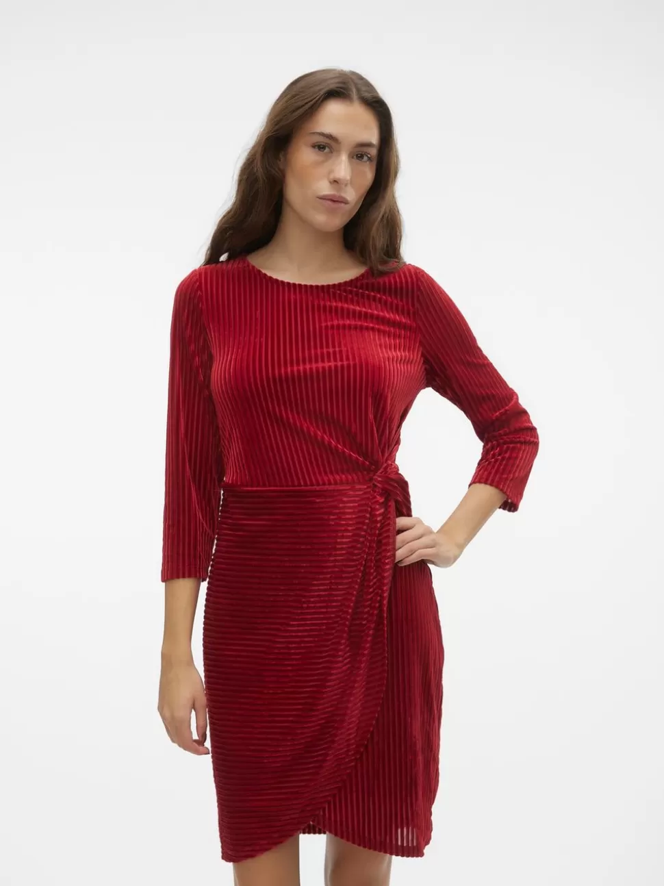 Klänningar^VERO MODA VMELLA Kort Klänning Salsa