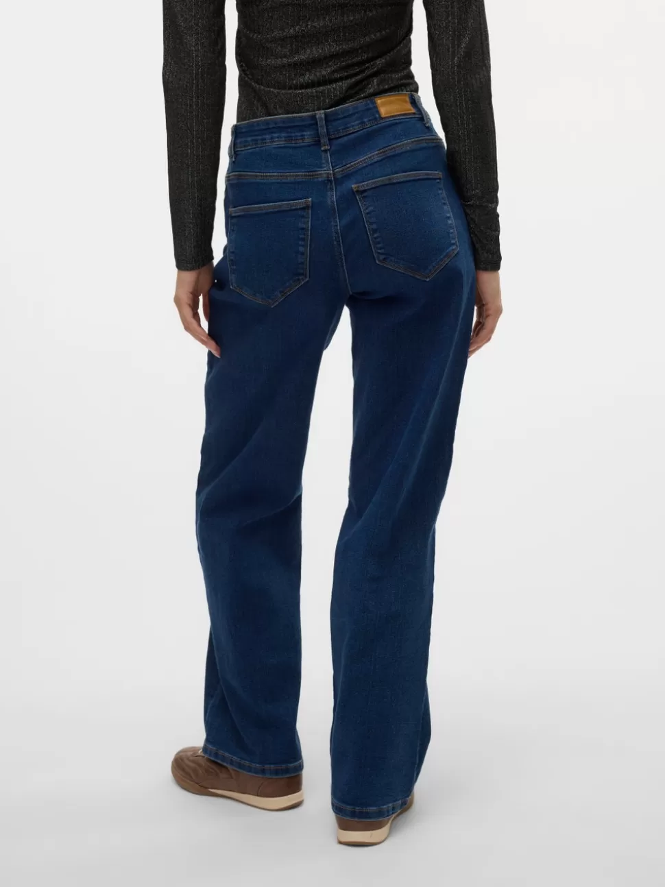 Jeans^VERO MODA VMELLY Medelhög Midja Vida Ben Jeans Dark Blue Denim