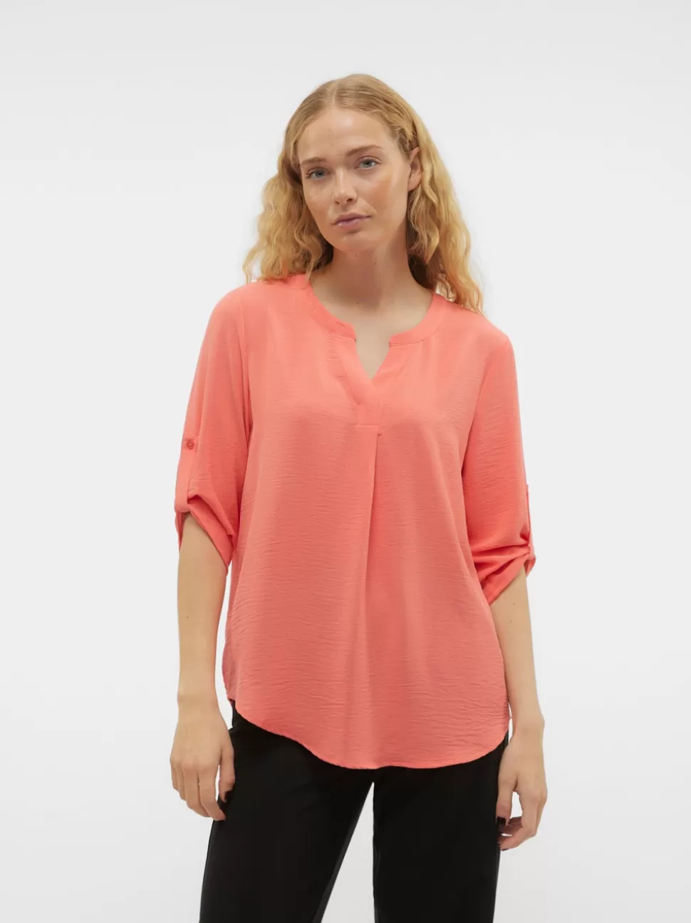 Toppar | Basics^VERO MODA VMELVA Topp Georgia Peach