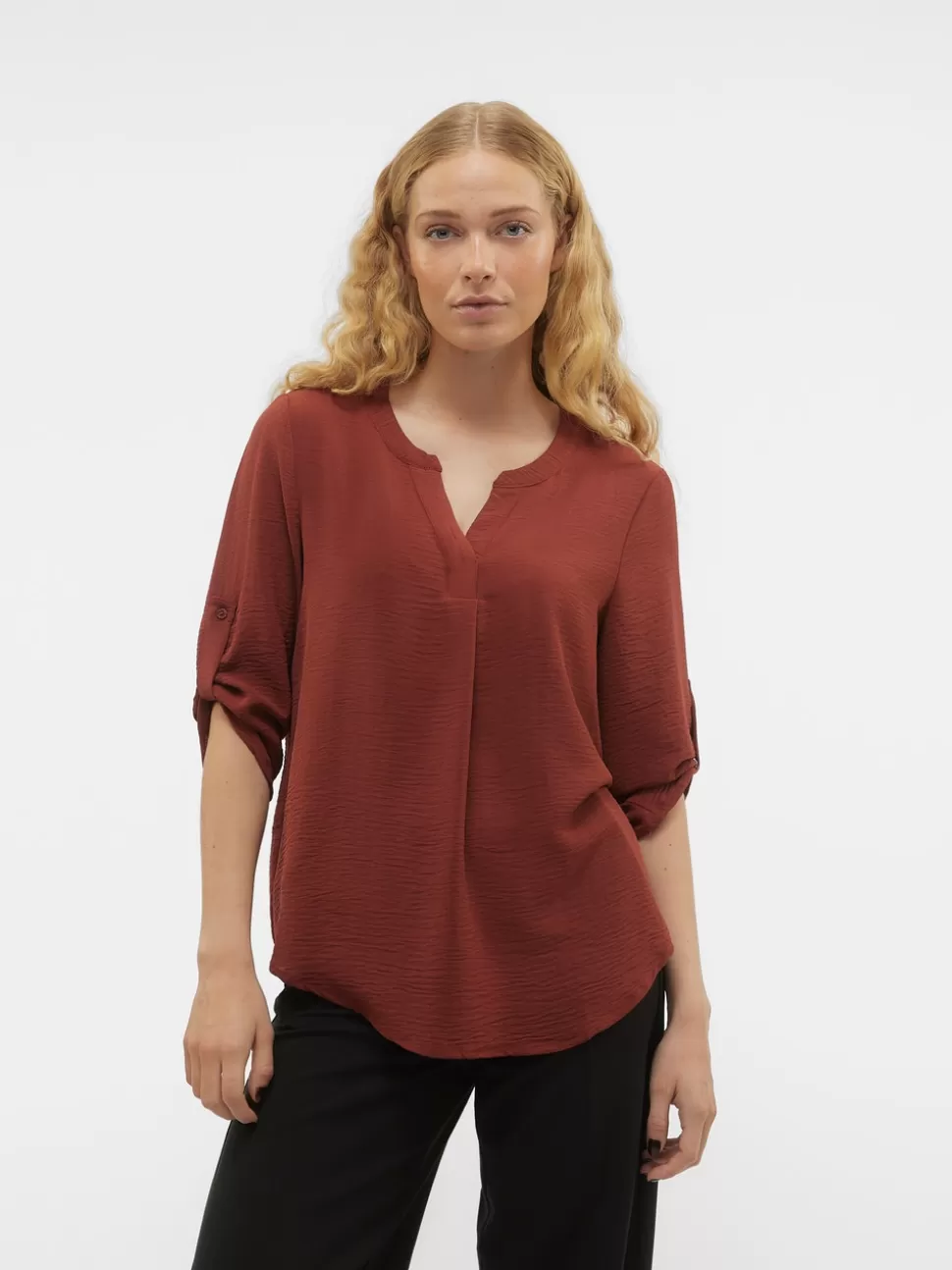 Toppar | Basics^VERO MODA VMELVA Topp Madder Brown