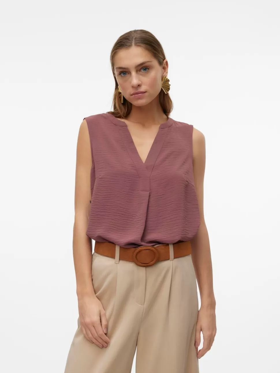 Toppar | Basics^VERO MODA VMELVA Topp Rose Brown