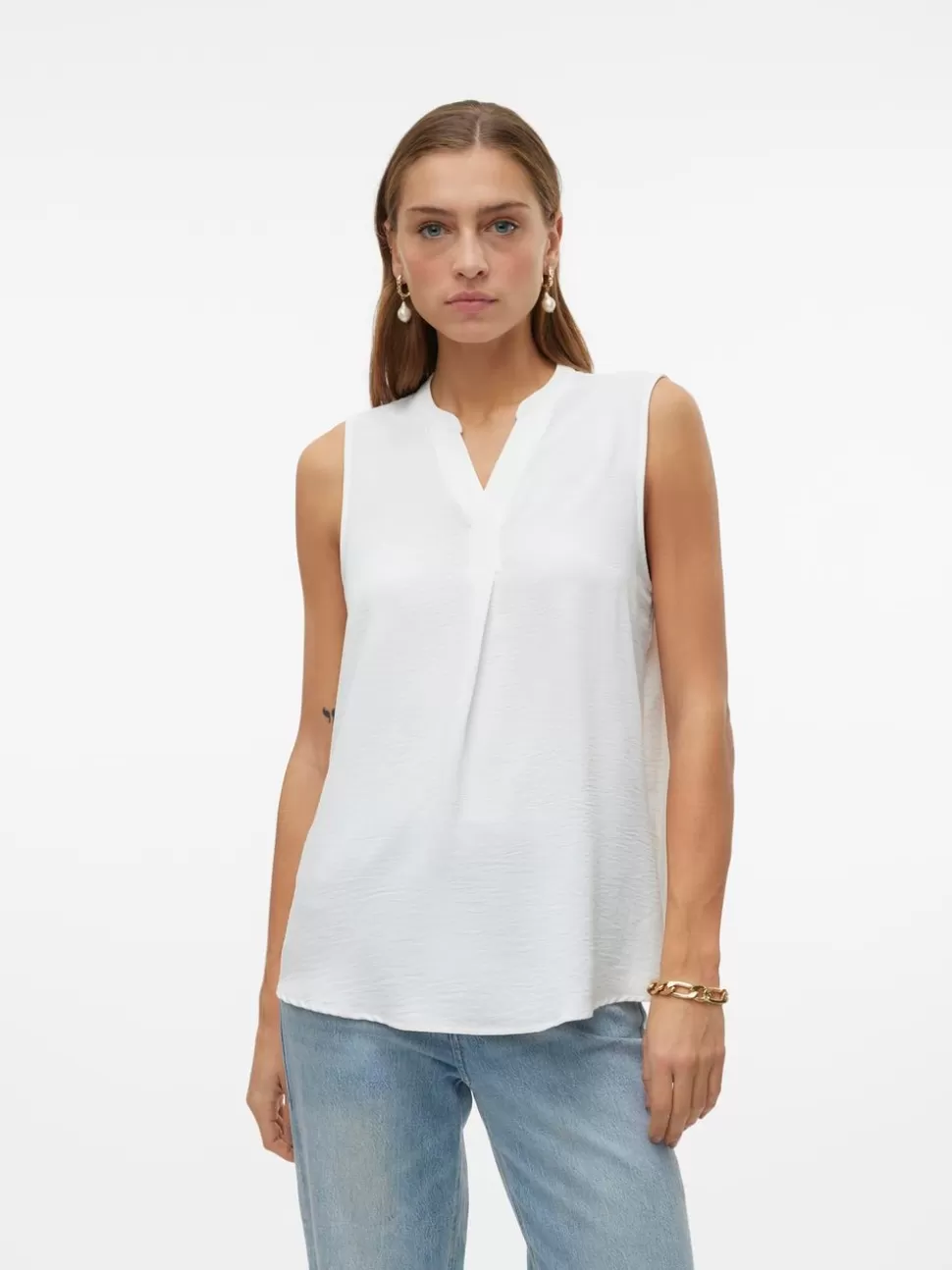 Toppar | Basics^VERO MODA VMELVA Topp Snow White