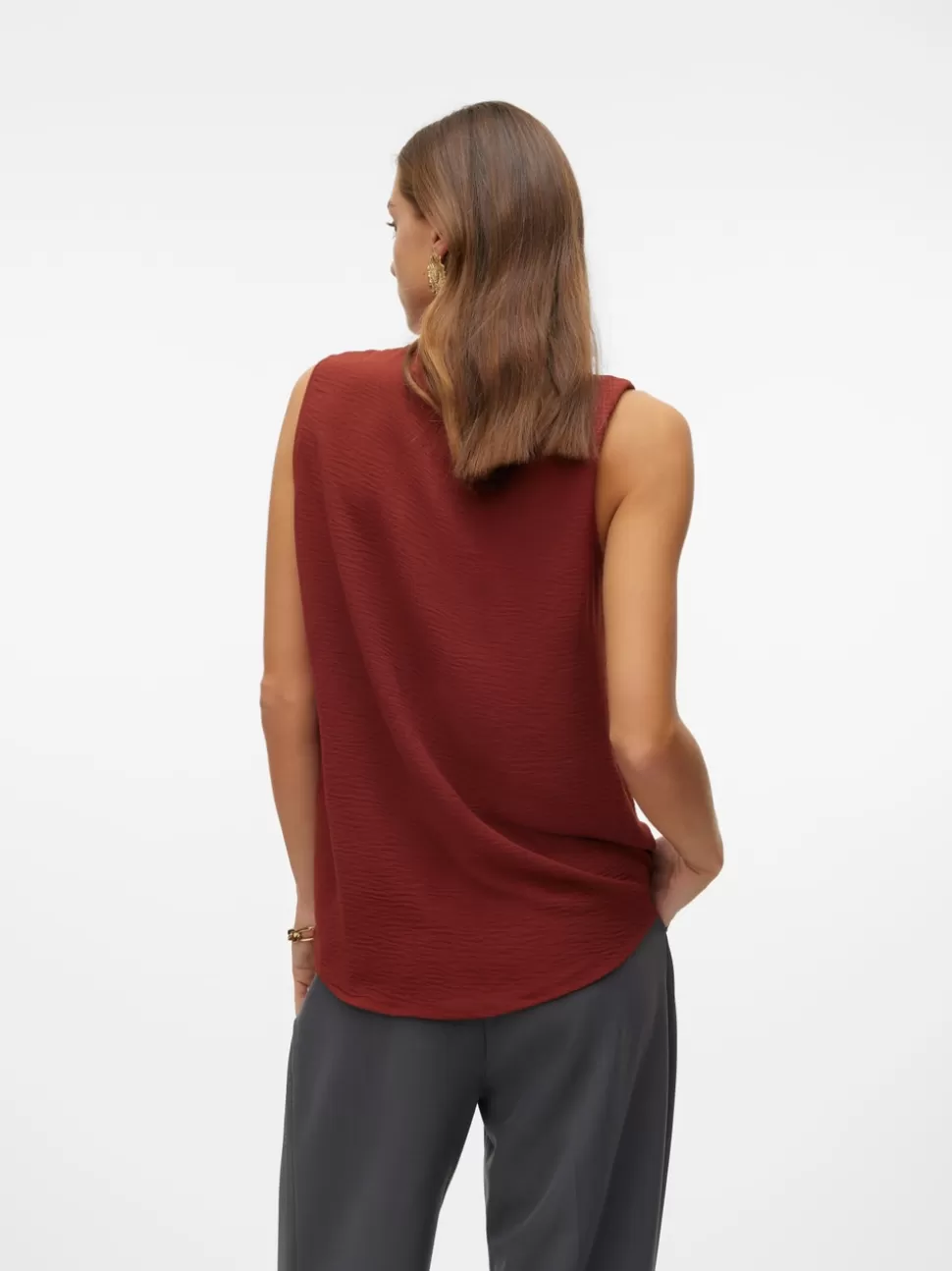 Toppar | Basics^VERO MODA VMELVA Topp Madder Brown