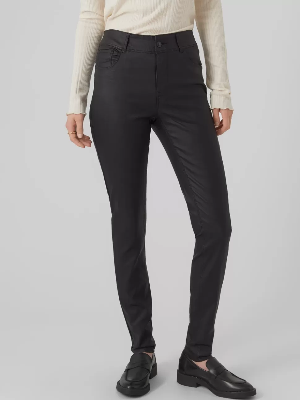 Festkläder | Byxor^VERO MODA VMEMBRACE Medelhög Midja Byxor Black