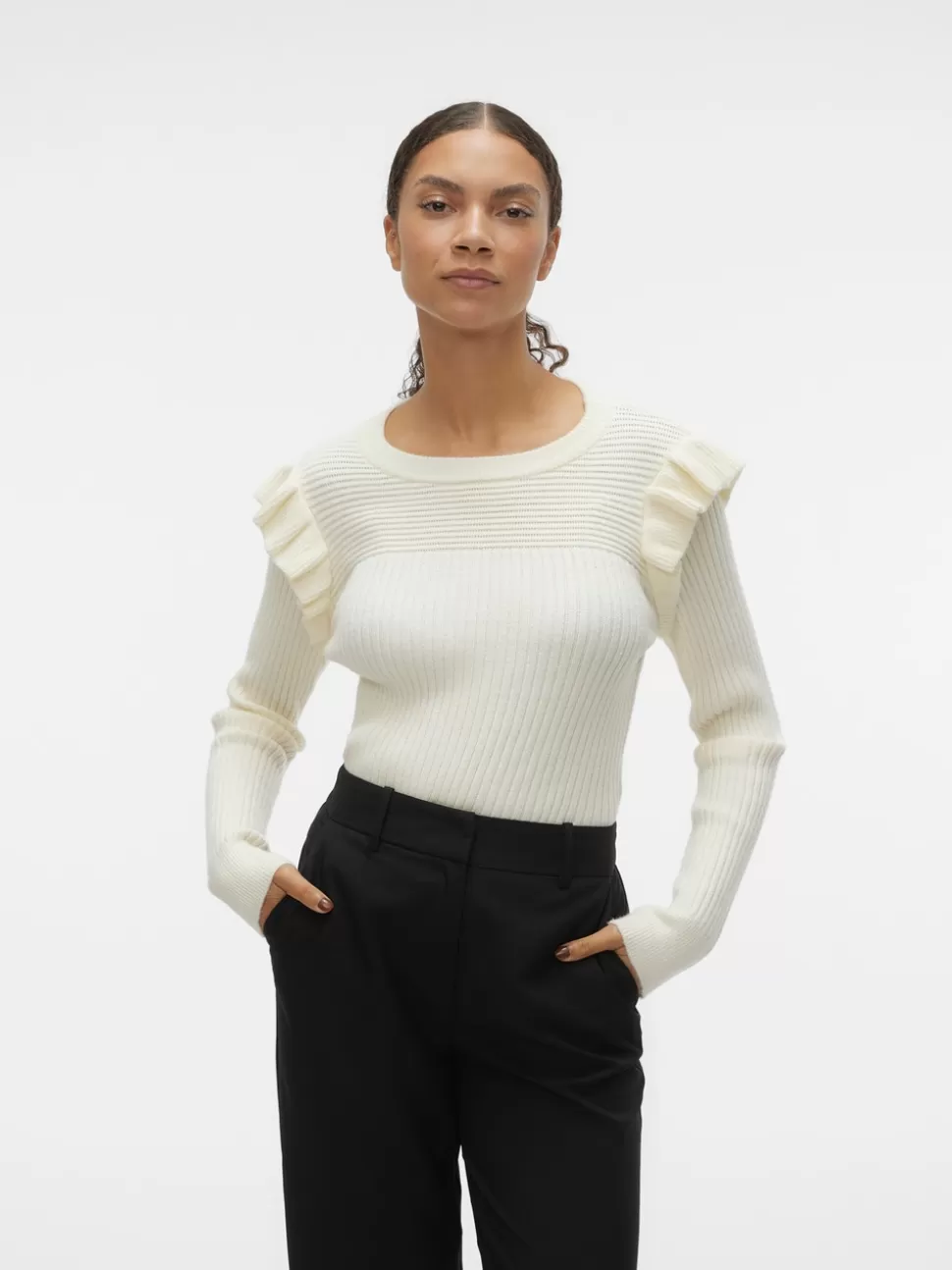 Stickat^VERO MODA VMEMILIA Pullover Birch