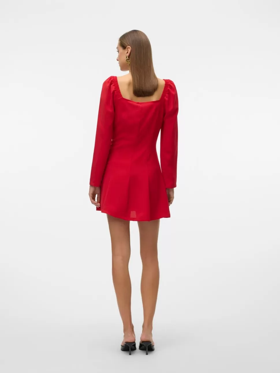 Festkläder^VERO MODA VMEMILIE Kort Klänning Salsa