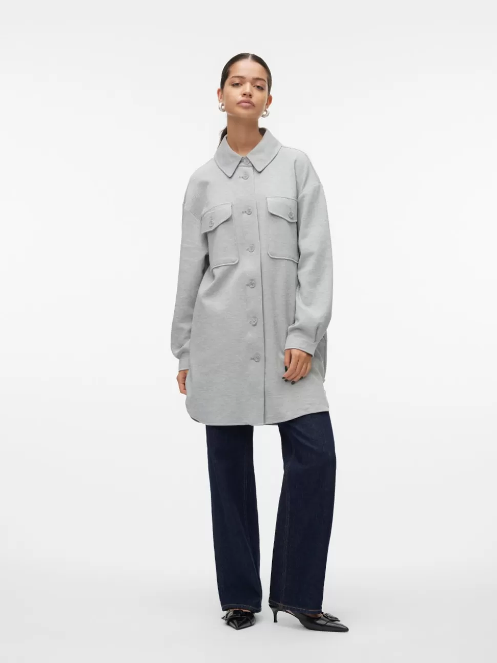 Jackor^VERO MODA VMEMMA Rock Light Grey Melange