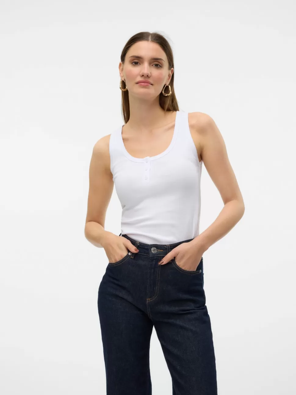 Toppar | Basics^VERO MODA VMEMMA Topp Bright White
