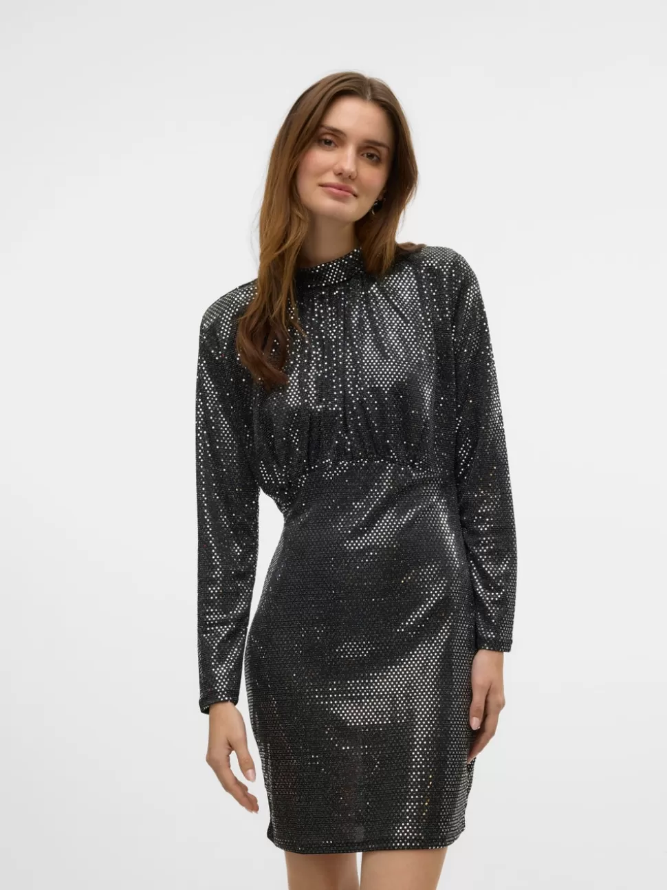 Festkläder^VERO MODA VMEVALINE Kort Klänning Black