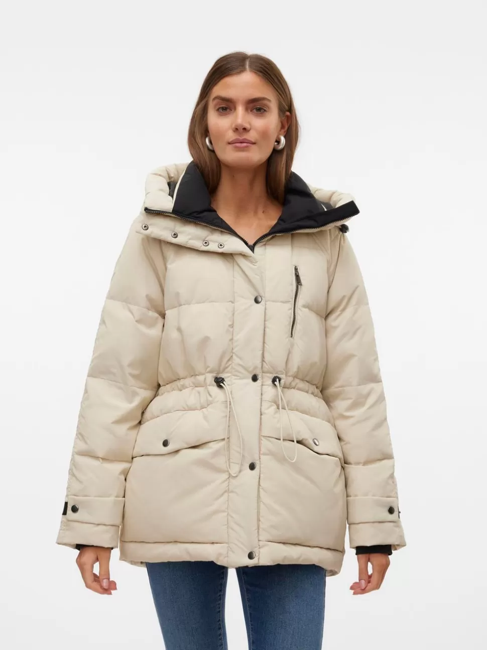 Jackor^VERO MODA VMEXPLORE Dun Jacka Oatmeal