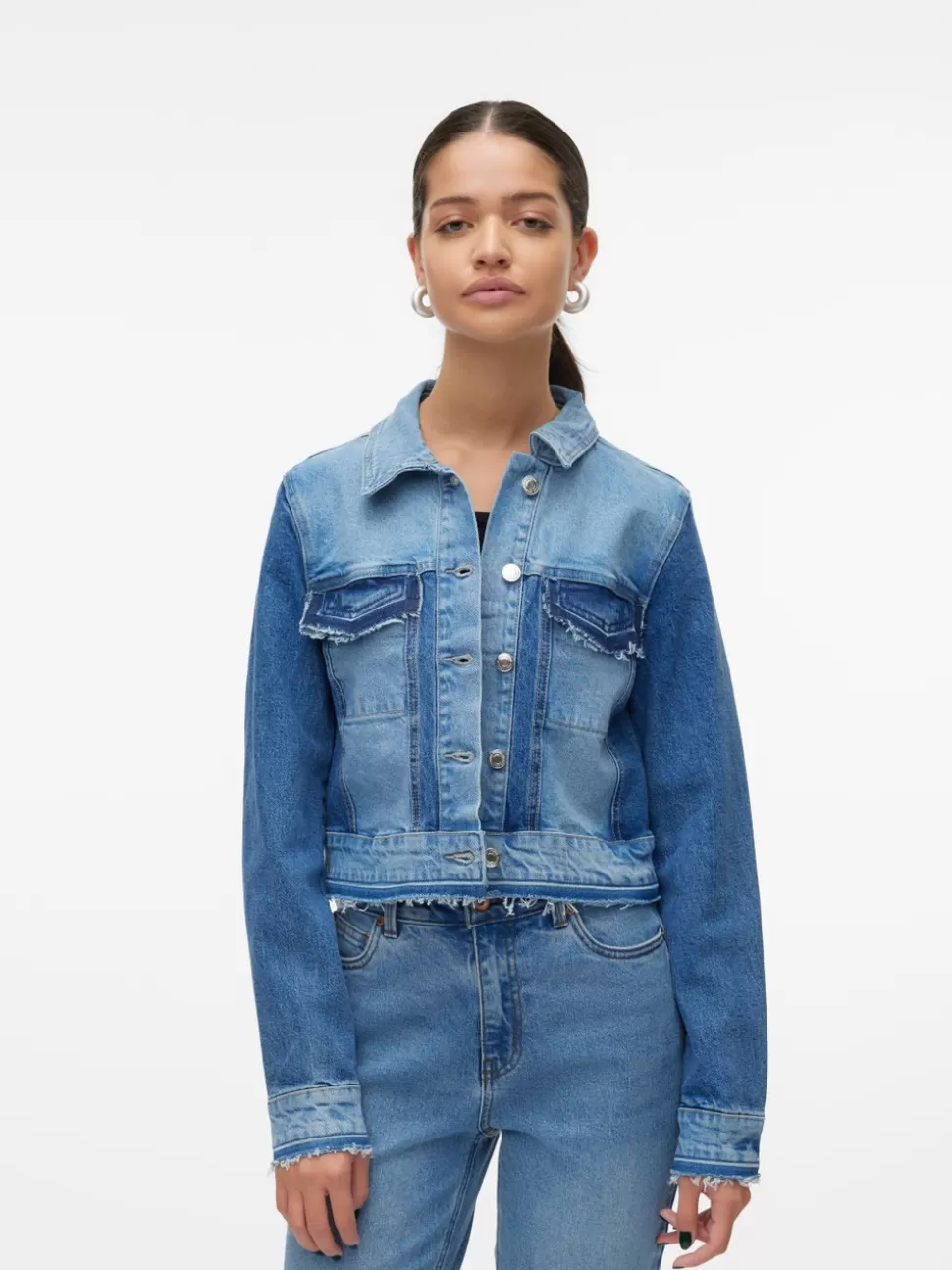 Jackor^VERO MODA VMEZRA Jeansjacka Medium Blue Denim