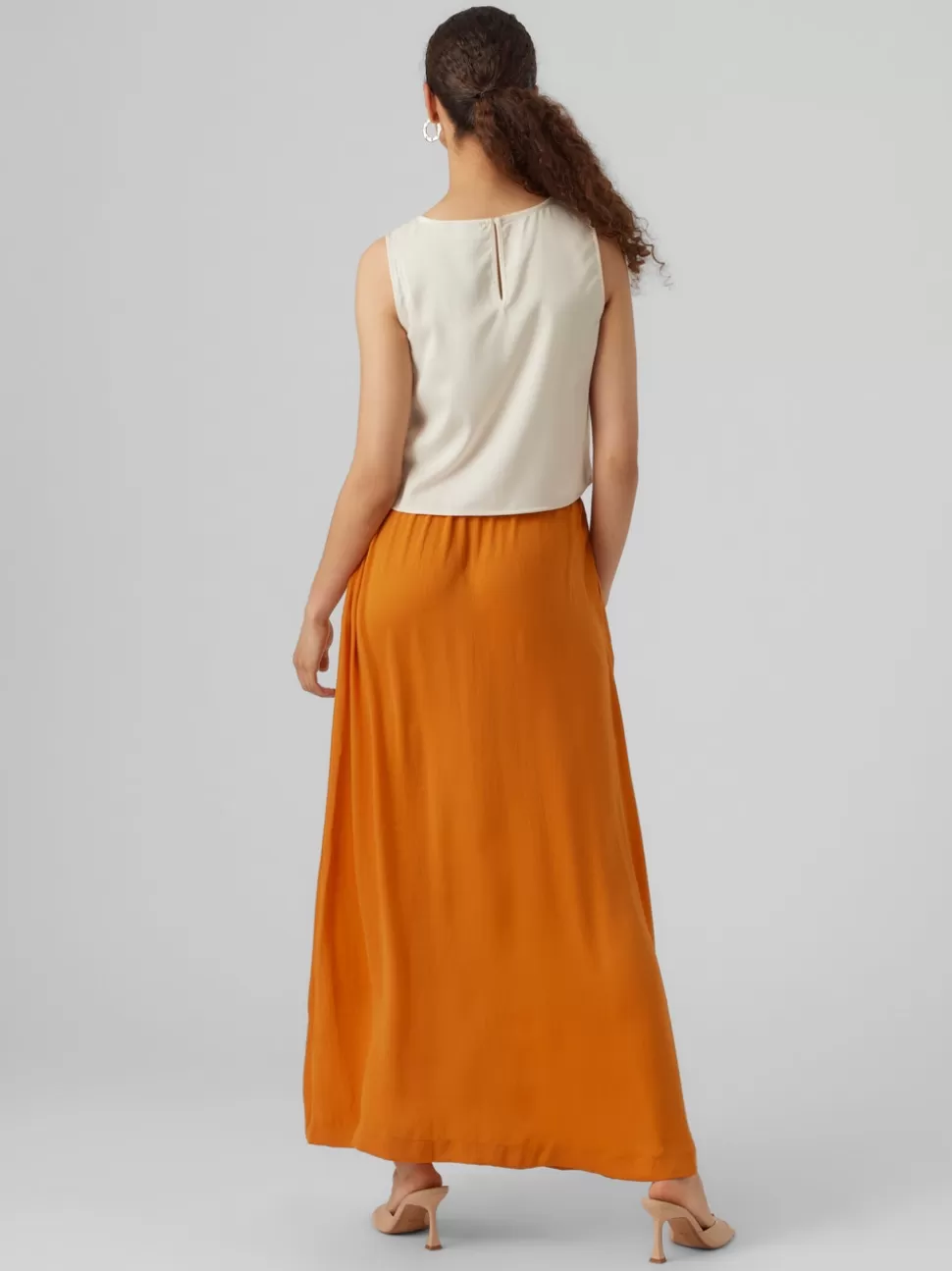 Kjolar^VERO MODA VMFABIANA Lång Kjol Marmalade