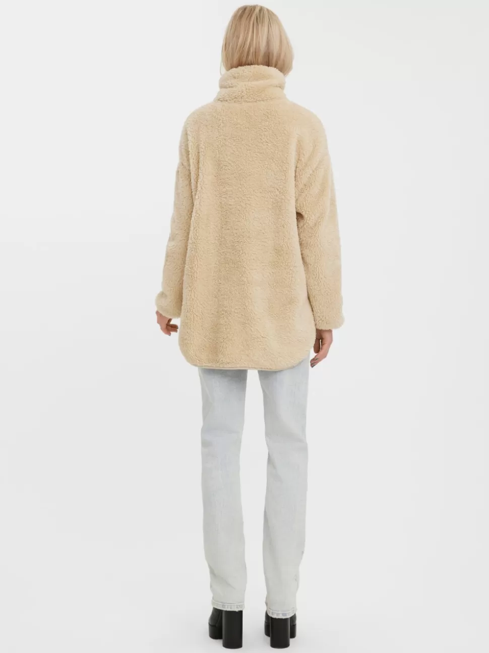 Stickat^VERO MODA VMFILLY Pullover Oatmeal