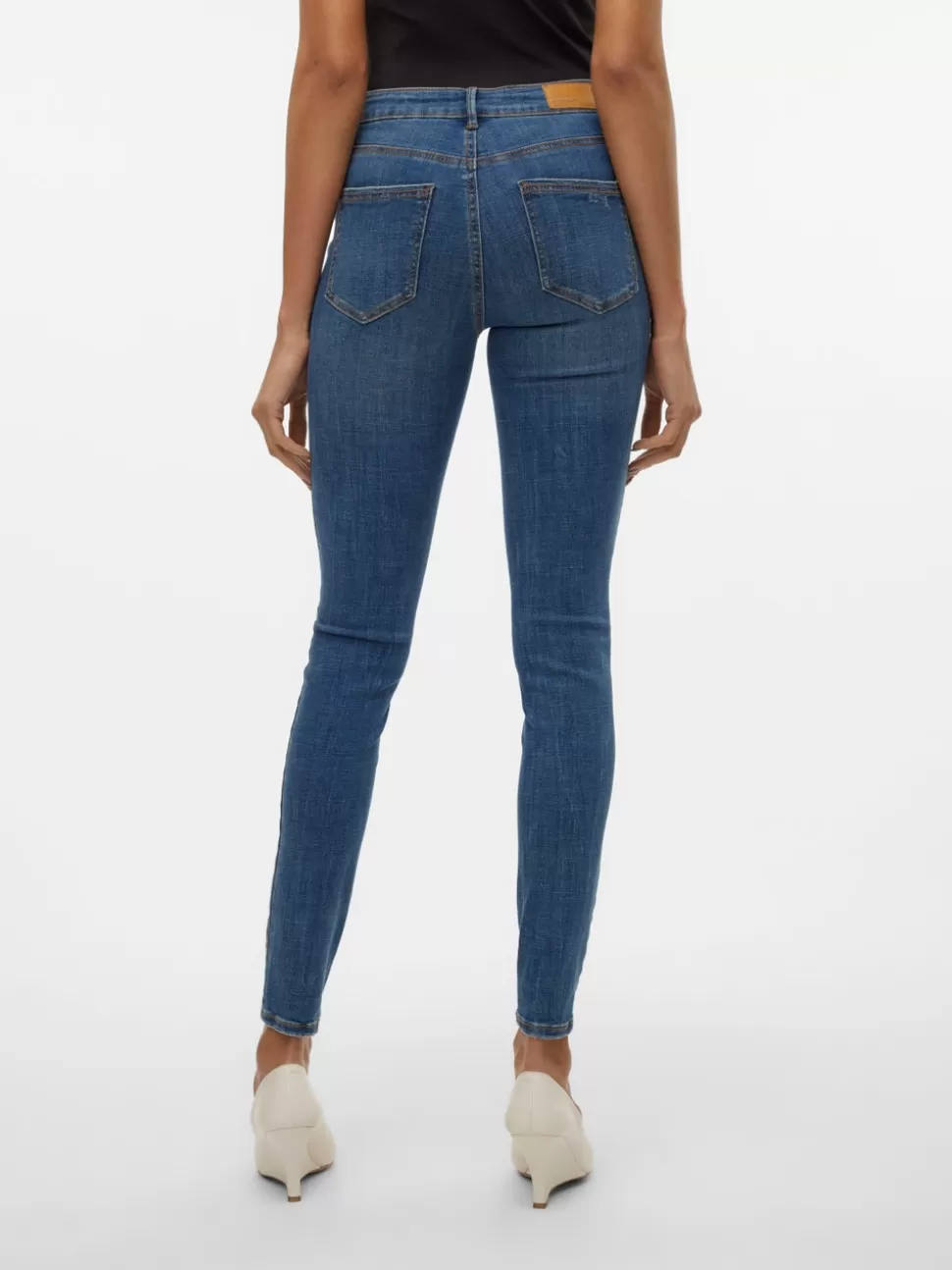 Jeans^VERO MODA VMFLASH Medelhög Midja Skinny Fit Jeans Medium Blue Denim