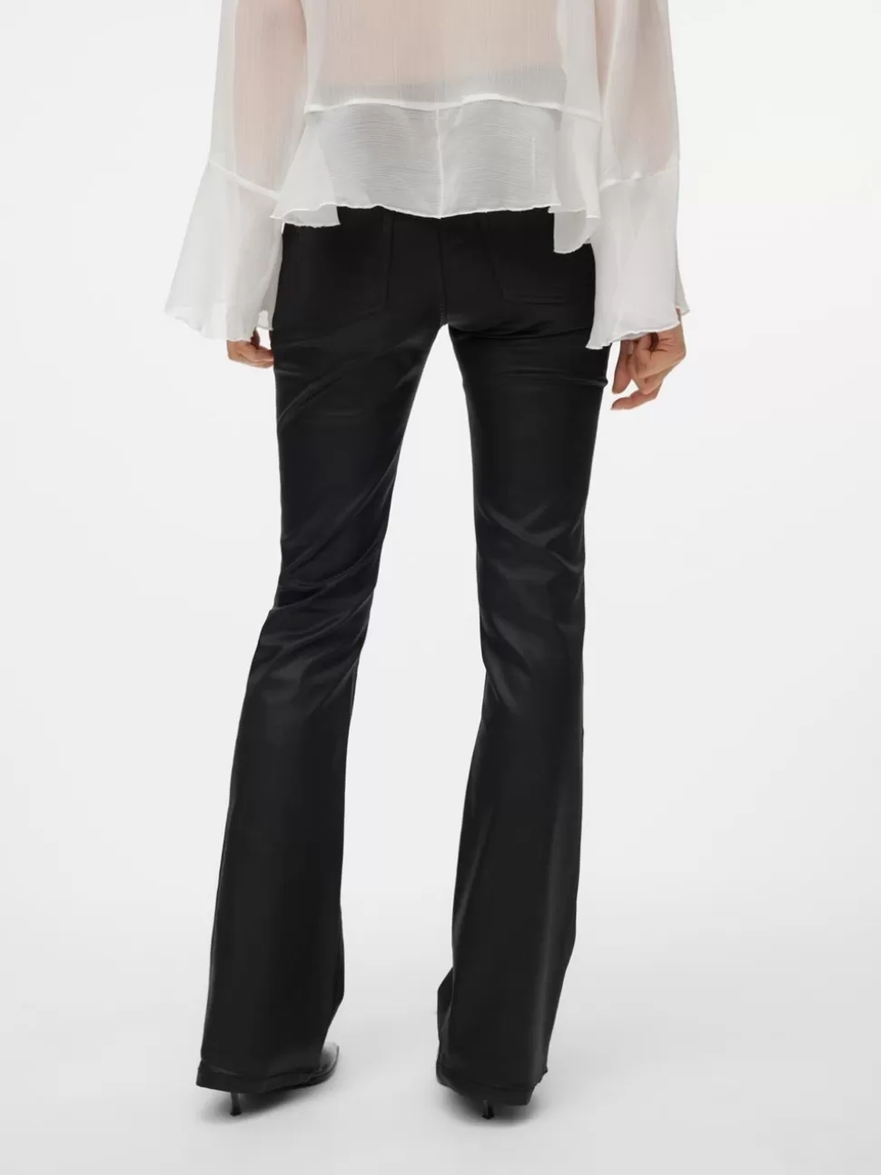 Jeans^VERO MODA VMFLASH Medelhög Midja Utsvängd Passform Jeans Black