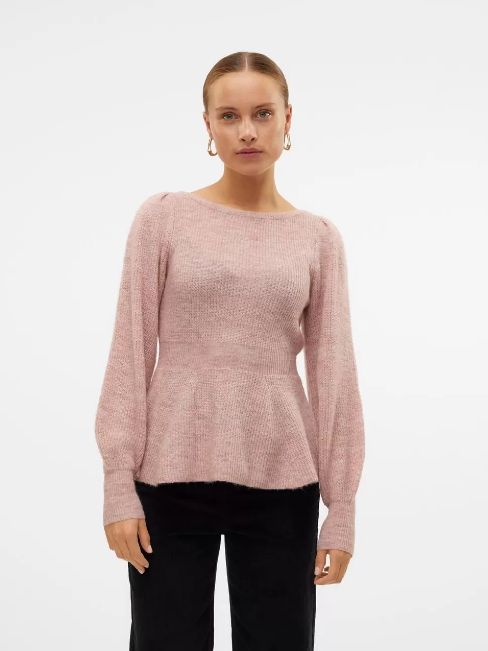 Stickat^VERO MODA VMFLAVOUR Pullover Woodrose
