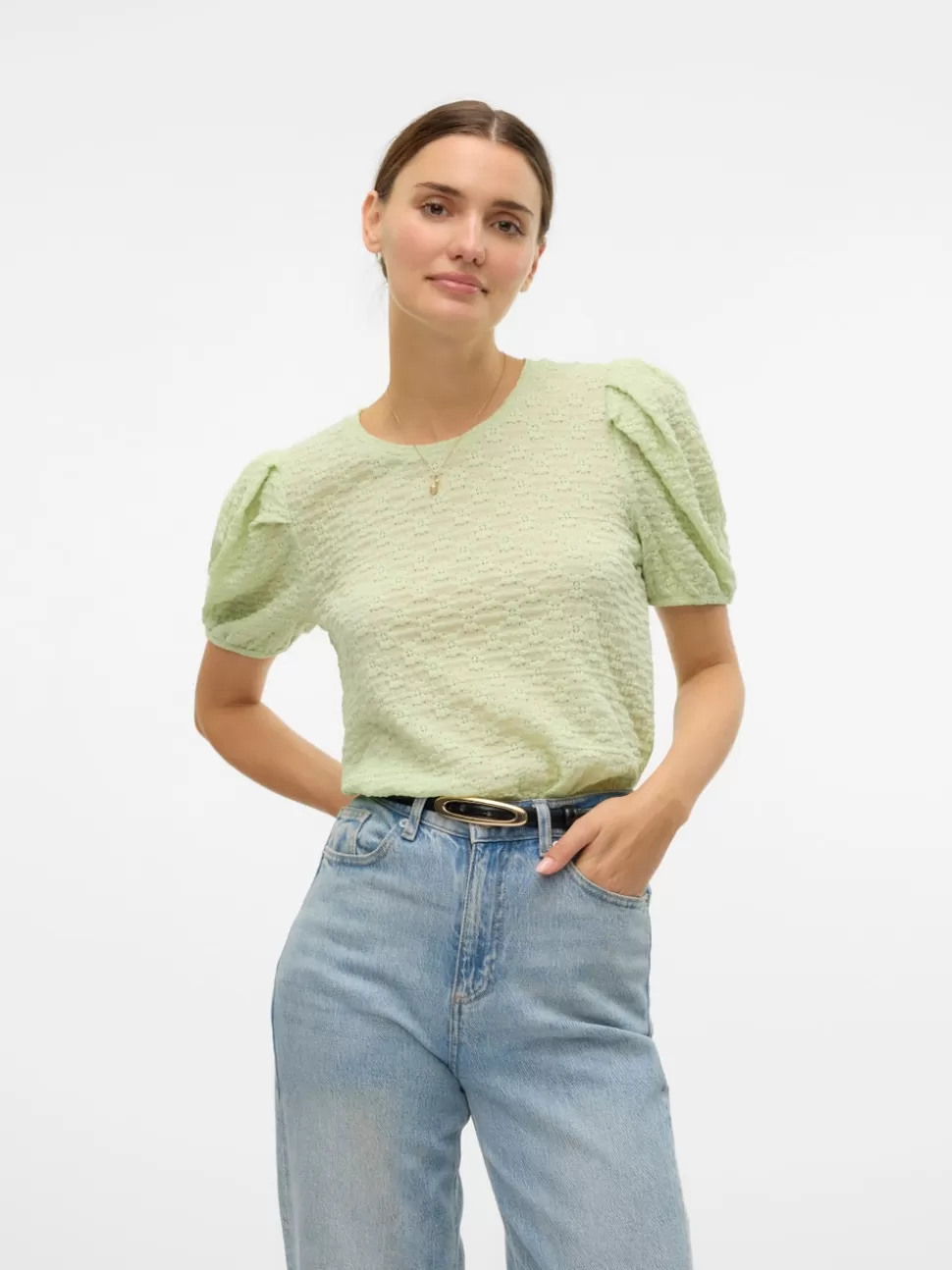 Toppar^VERO MODA VMFLOWER Topp Bok Choy