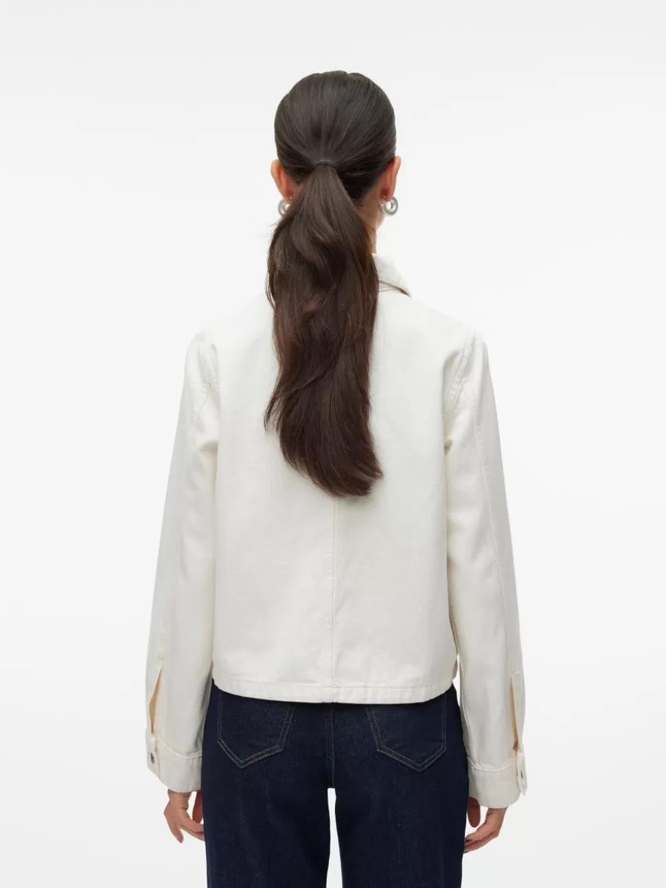 Jackor^VERO MODA VMFRANCINE Jeansjacka Ecru