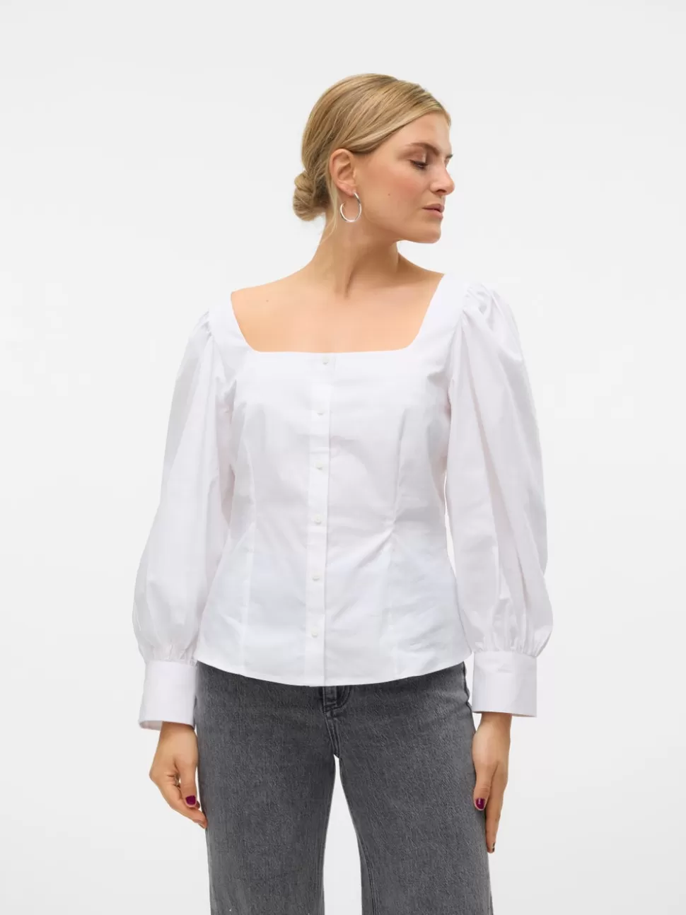 Toppar^VERO MODA VMFRIDA Topp Snow White