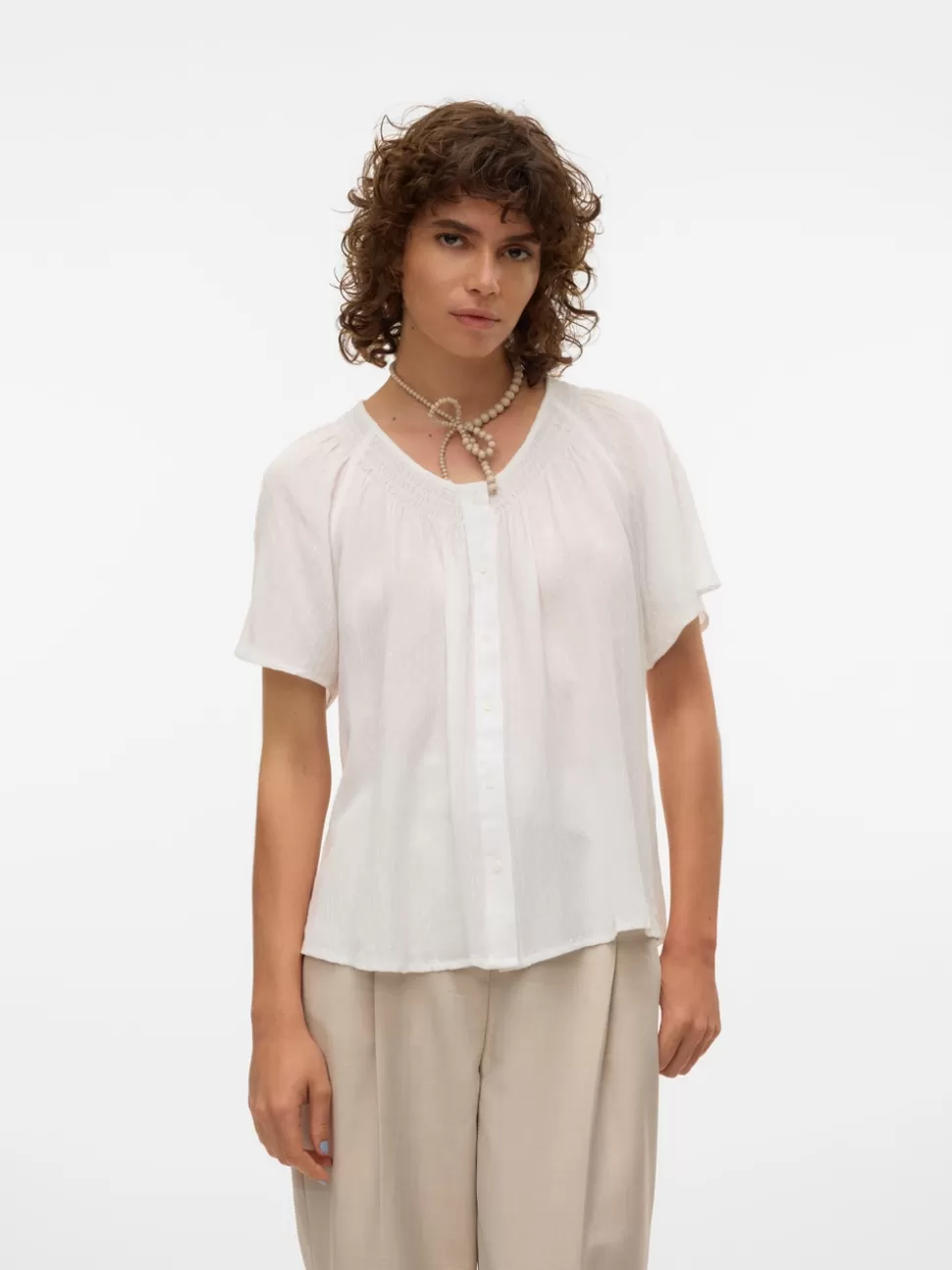 Toppar^VERO MODA VMGABBI Topp Snow White