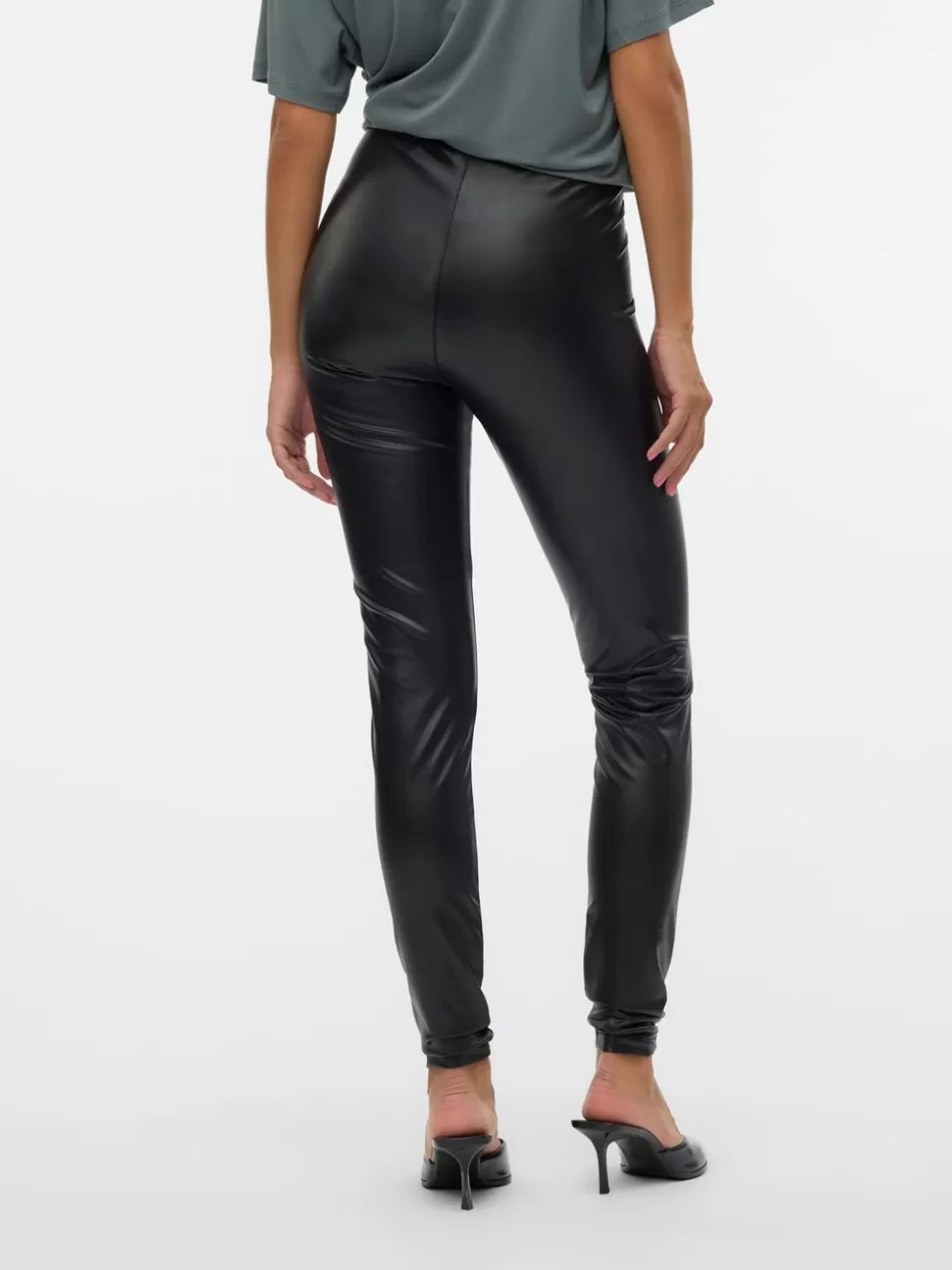 Festkläder | Byxor^VERO MODA VMGANA Medelhög Midja Leggings Black