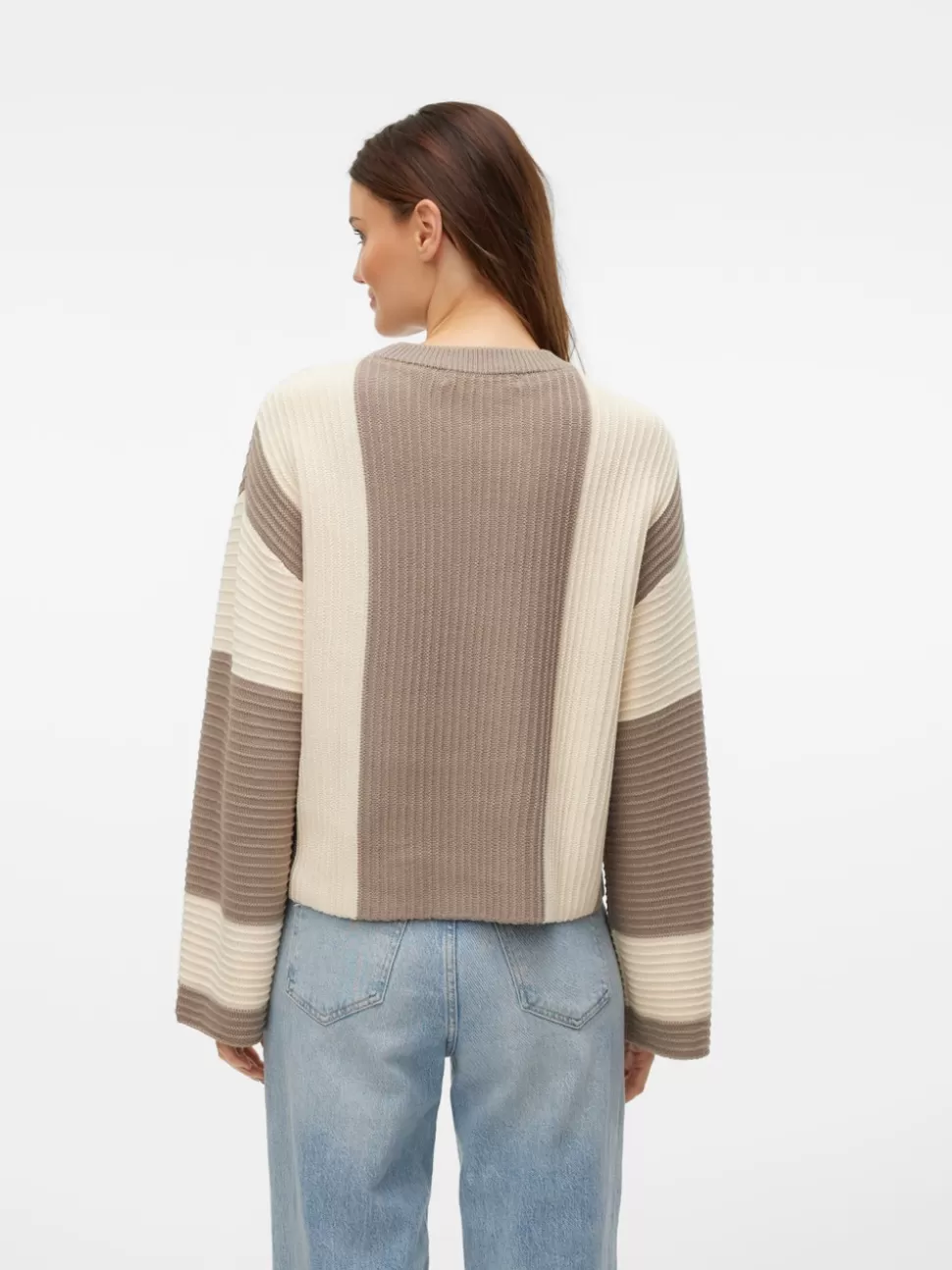 Stickat^VERO MODA VMGIGI Pullover Moon Rock