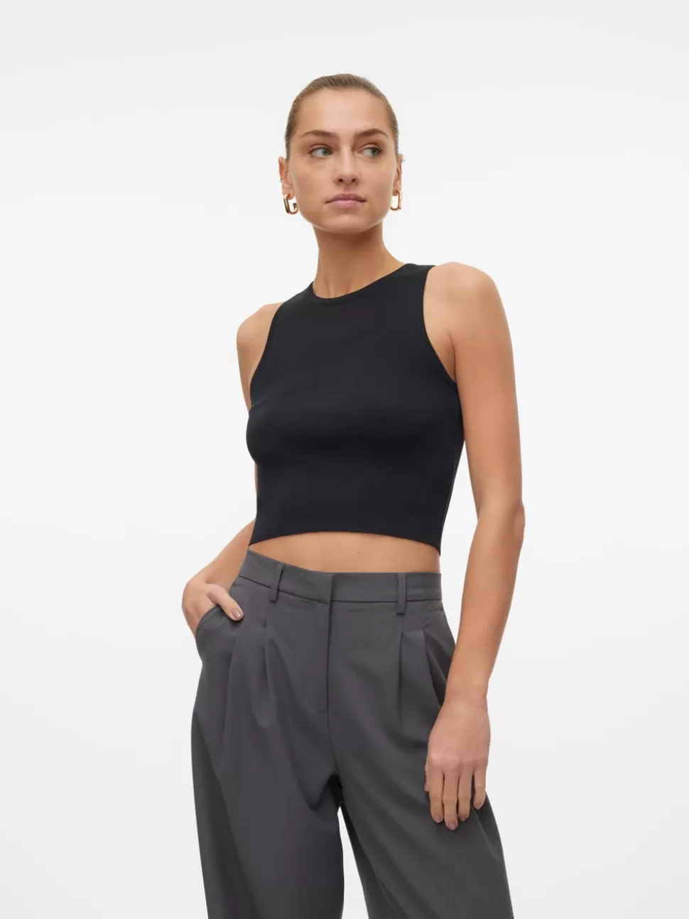 Stickat | Toppar^VERO MODA VMGINNY Pullover Black