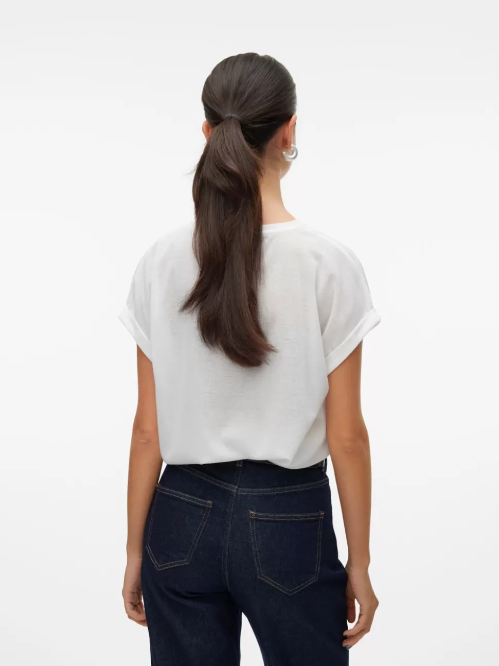 Toppar^VERO MODA VMGLITTER Topp Snow White
