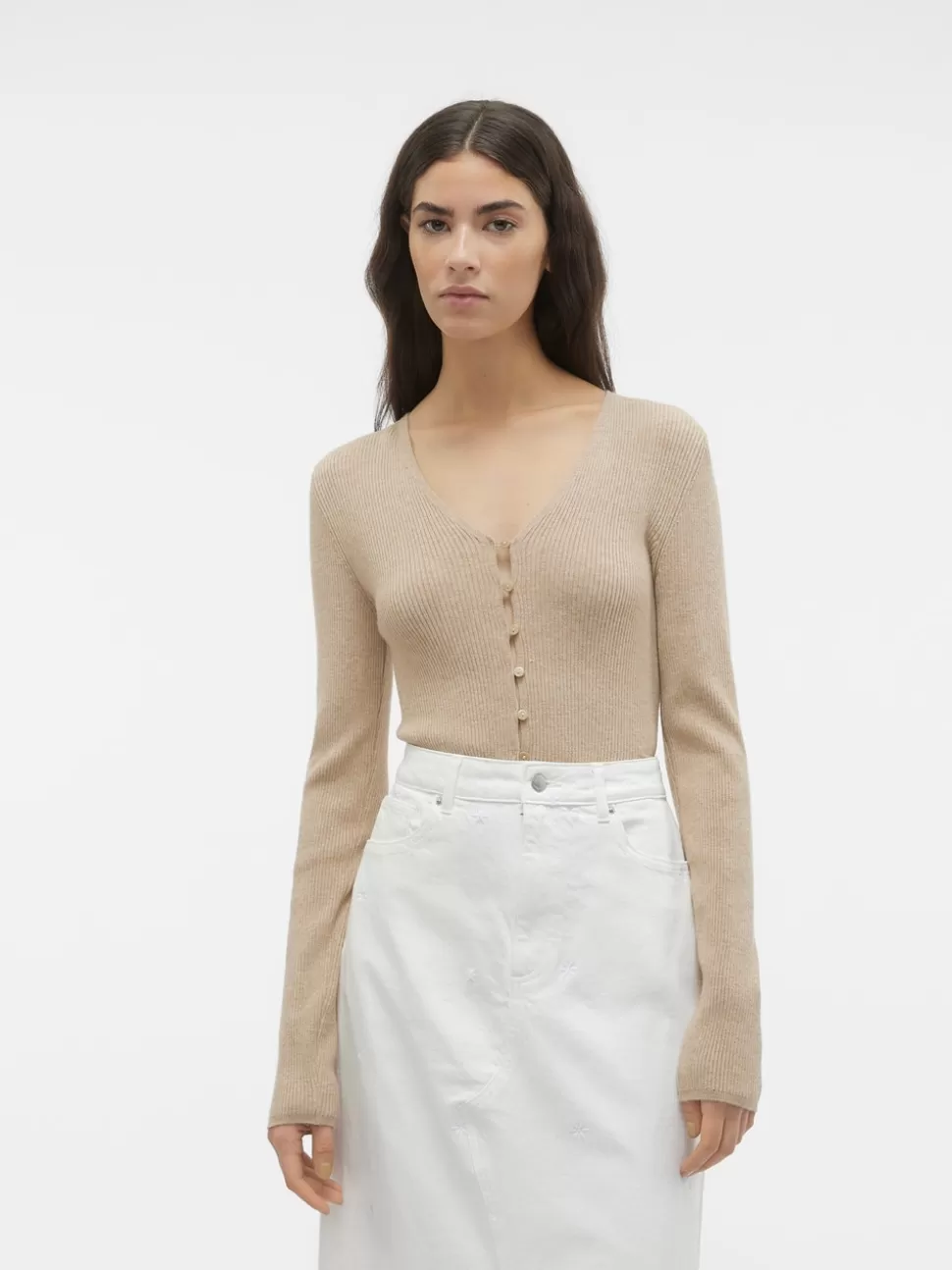 Stickat^VERO MODA VMGOLD Pullover Nomad