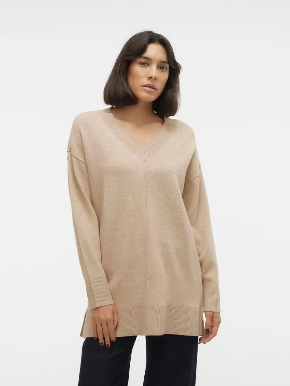 Stickat^VERO MODA VMGOLD Pullover Nomad