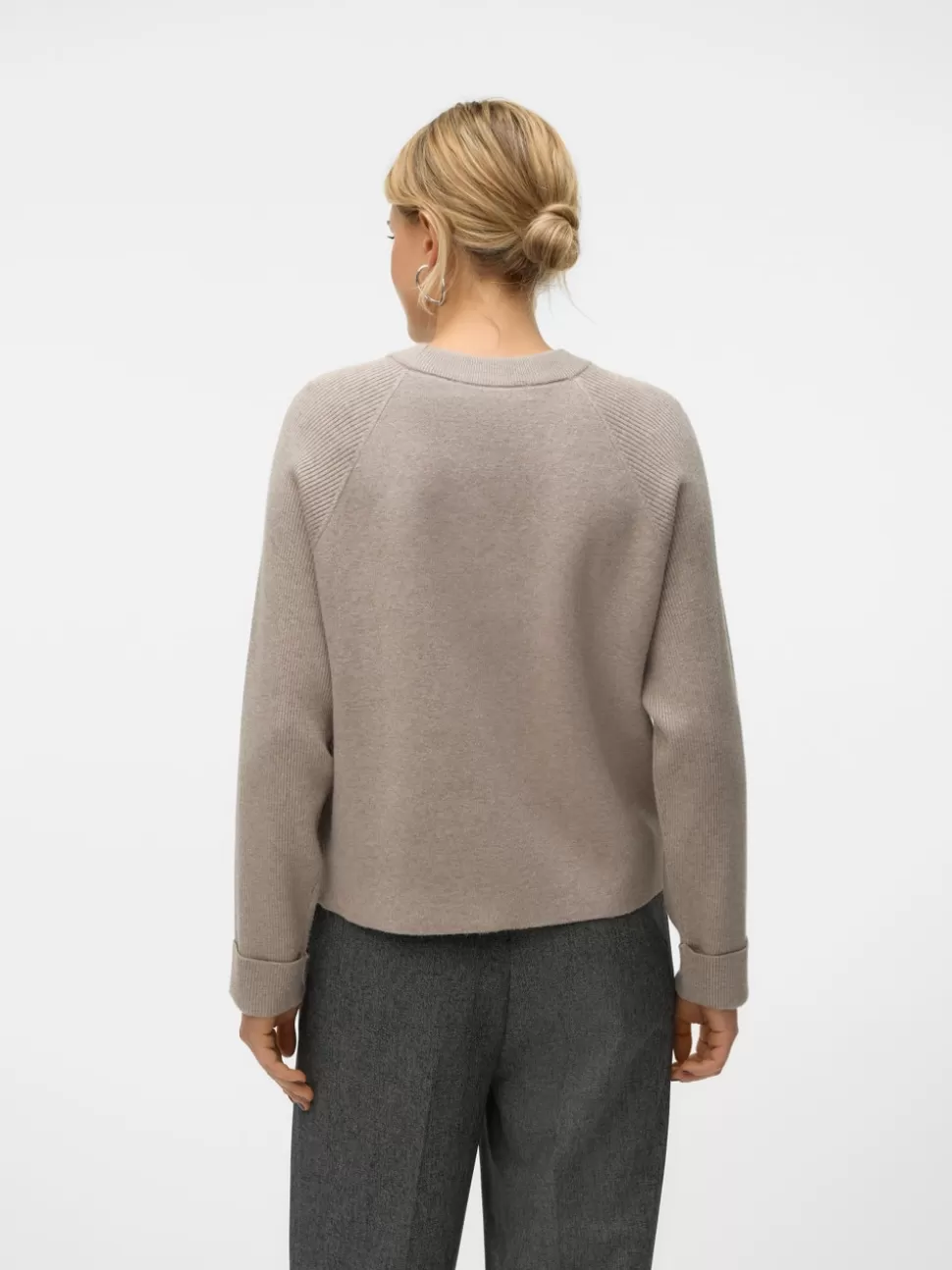 Stickat^VERO MODA VMGOLD Pullover Moon Rock