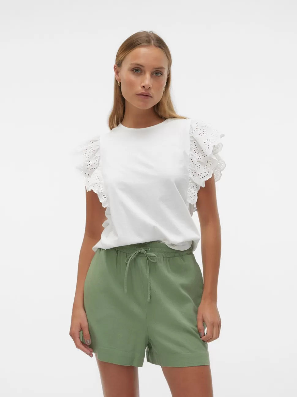 Toppar^VERO MODA VMHANNE Topp Snow White