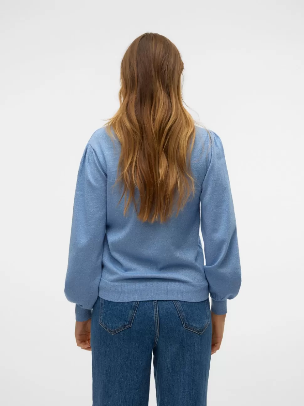 Stickat^VERO MODA VMHAPPYSHINE Pullover Allure