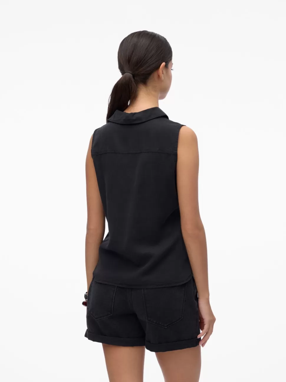 Toppar^VERO MODA VMHARPER Topp Black Denim