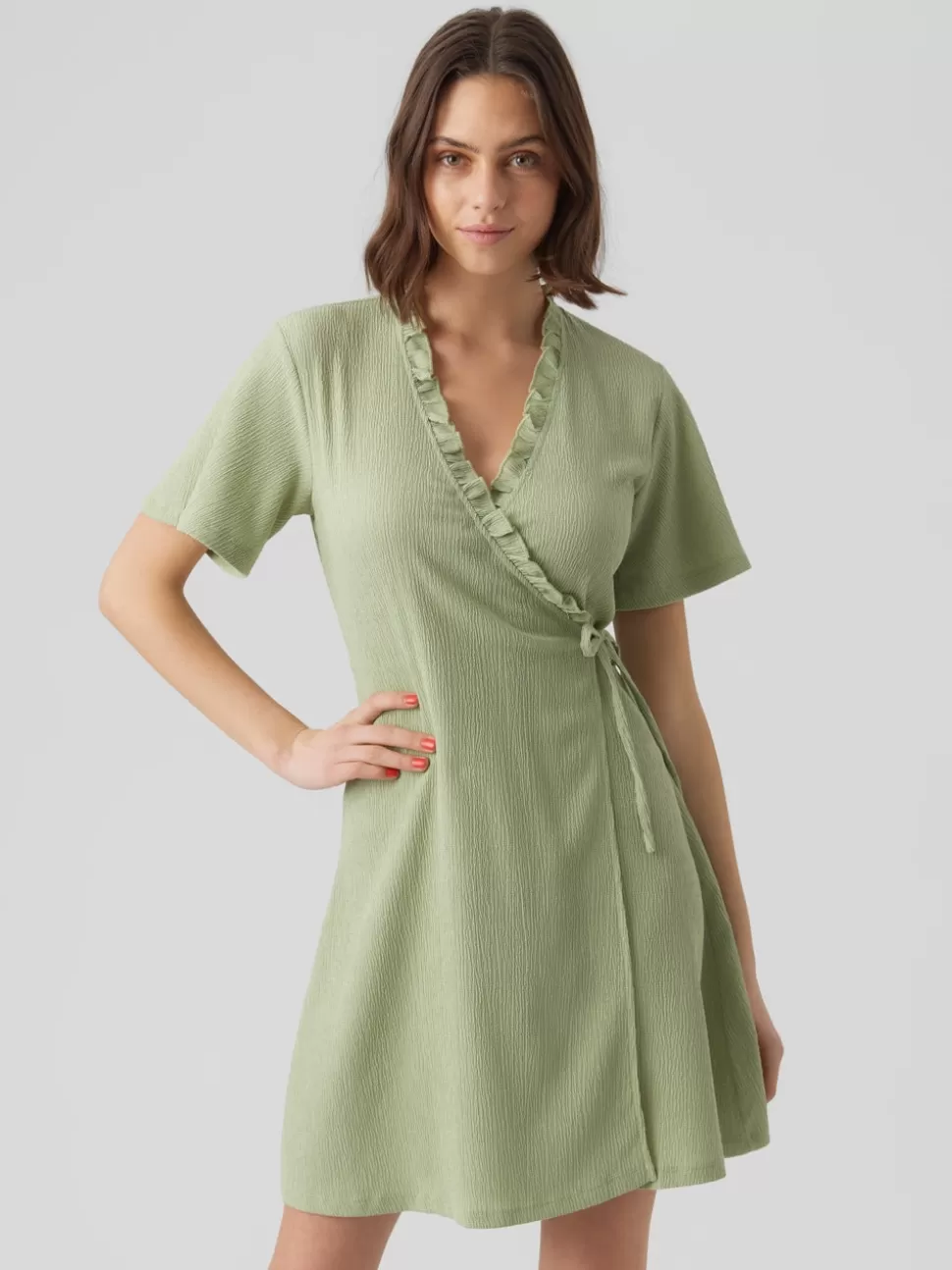 Klänningar | Basics^VERO MODA VMHAYA Kort Klänning Reseda
