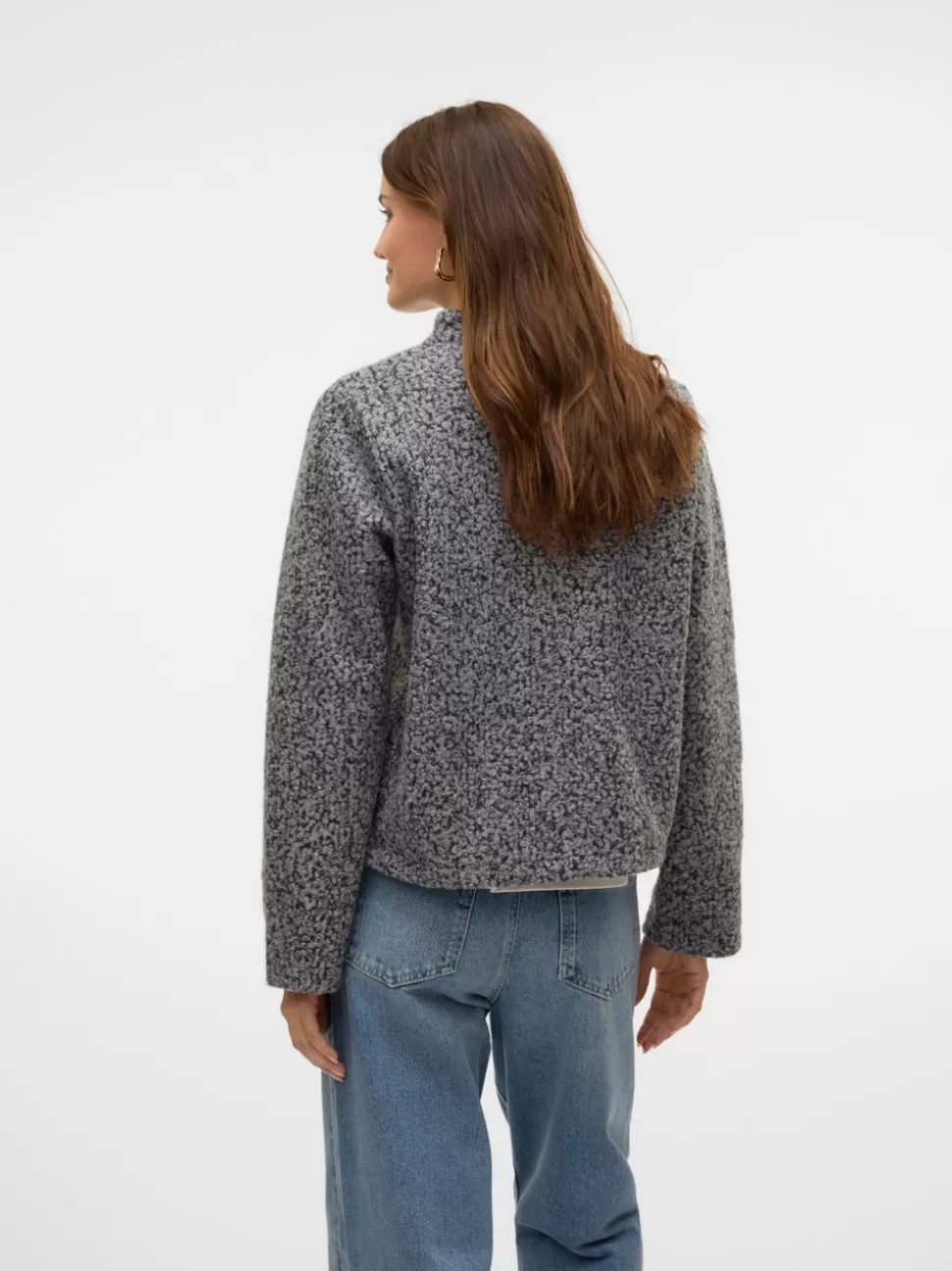 Toppar^VERO MODA VMHAYLI Kofta Light Grey Melange