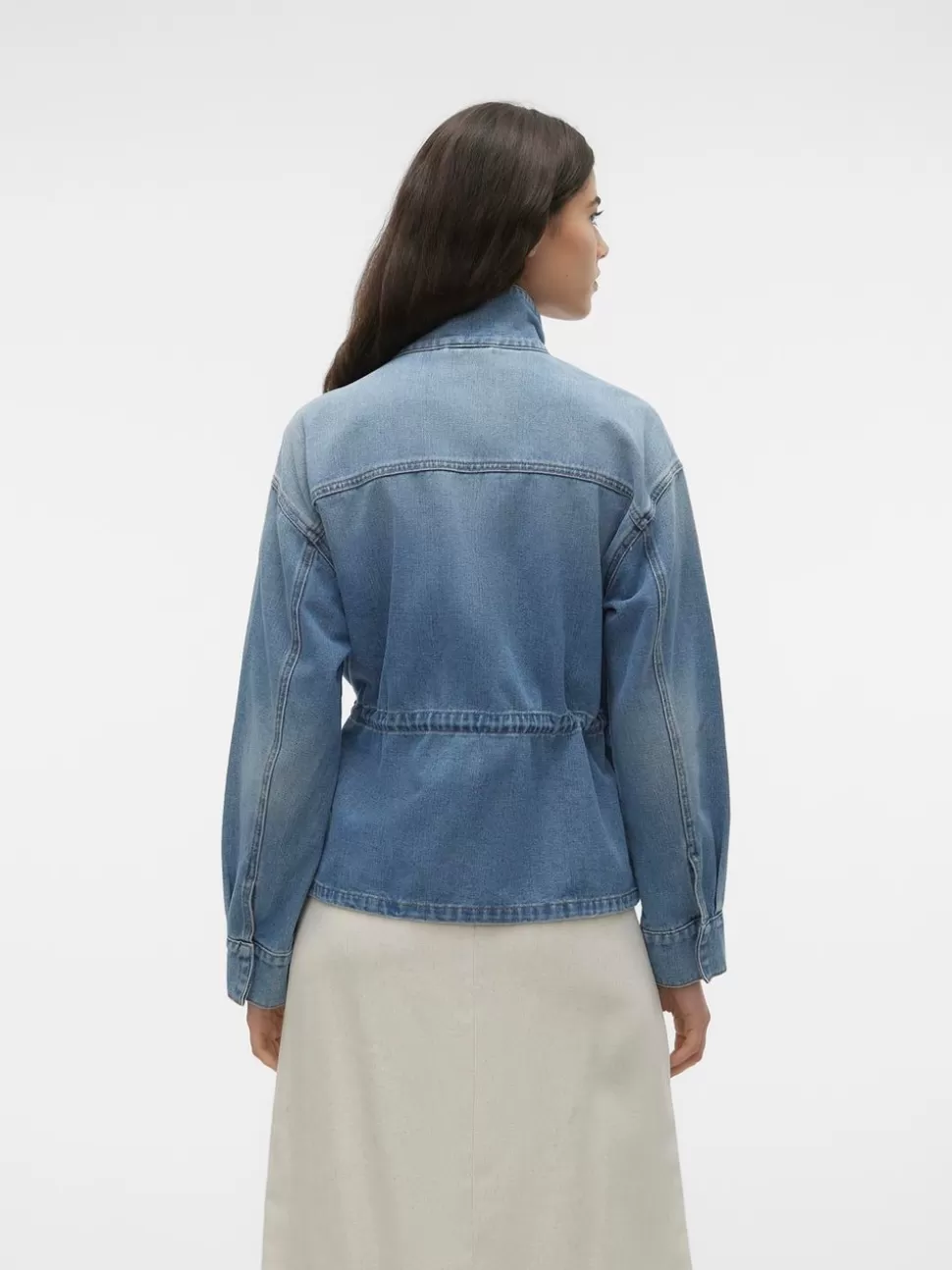 Jackor^VERO MODA VMHELENA Jeansjacka Medium Blue Denim