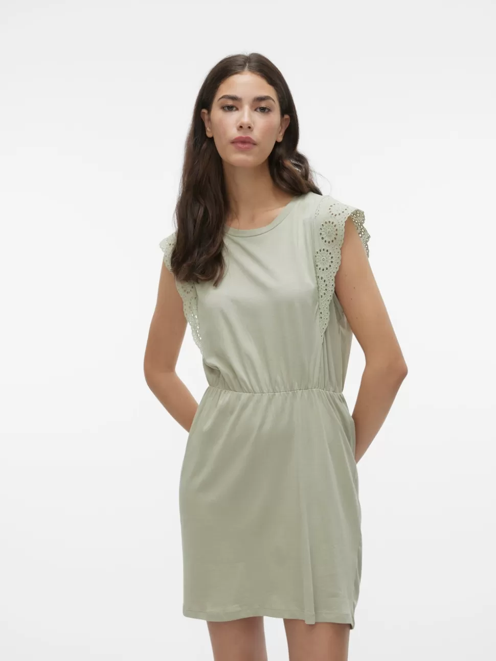 Klänningar^VERO MODA VMHOLLYN Kort Klänning Desert Sage