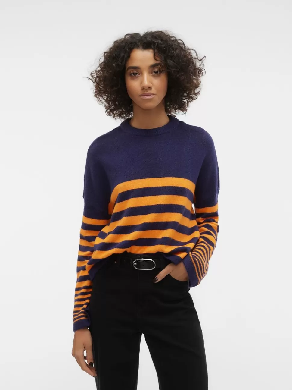 Stickat^VERO MODA VMHURRICANE Pullover Astral Aura