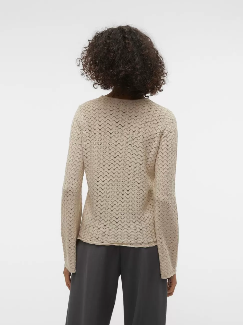 Stickat | Toppar^VERO MODA VMIBERIA Pullover Oatmeal