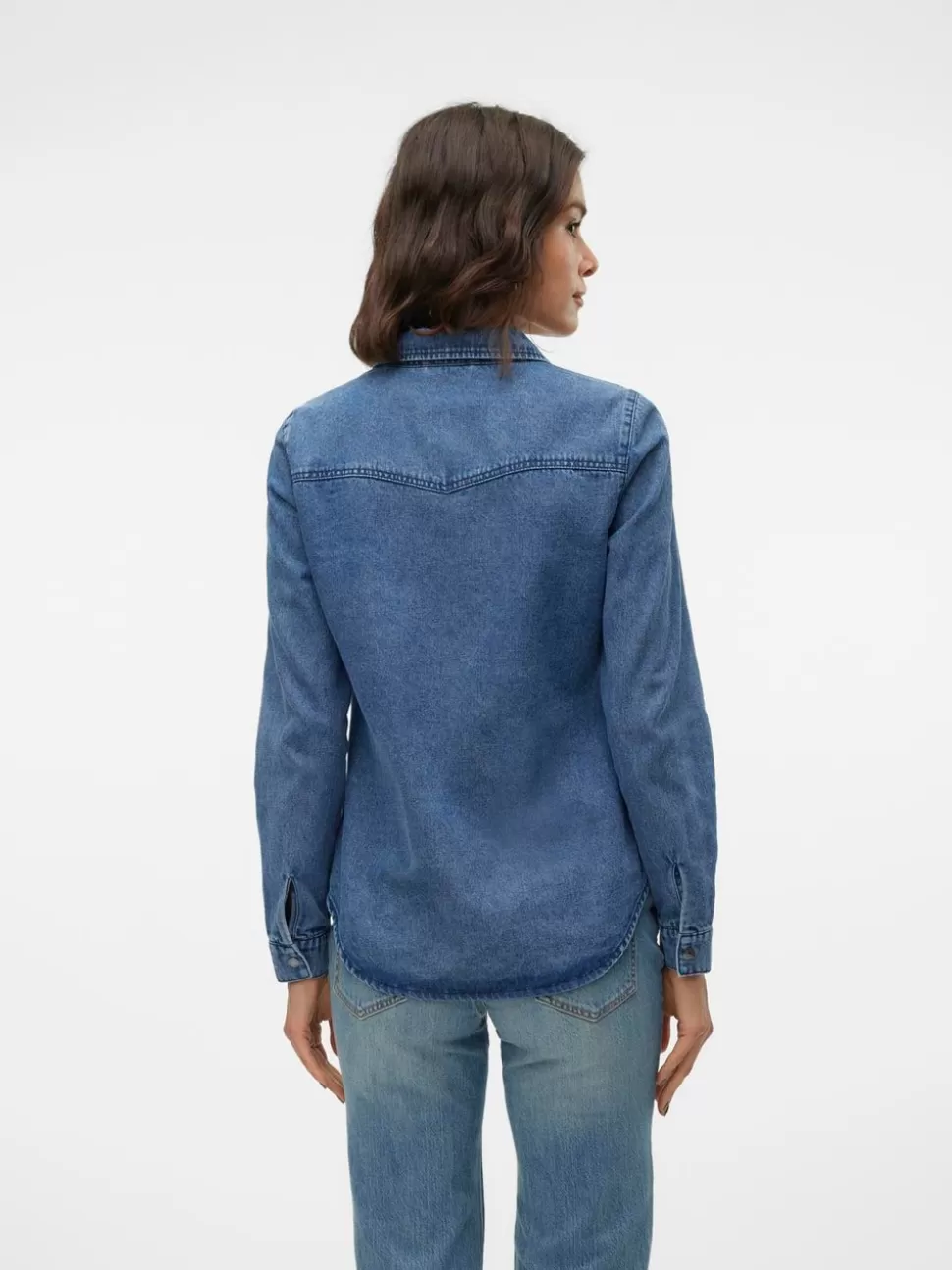 Skjortor | Toppar^VERO MODA VMJENNIE Denimskjorta Medium Blue Denim